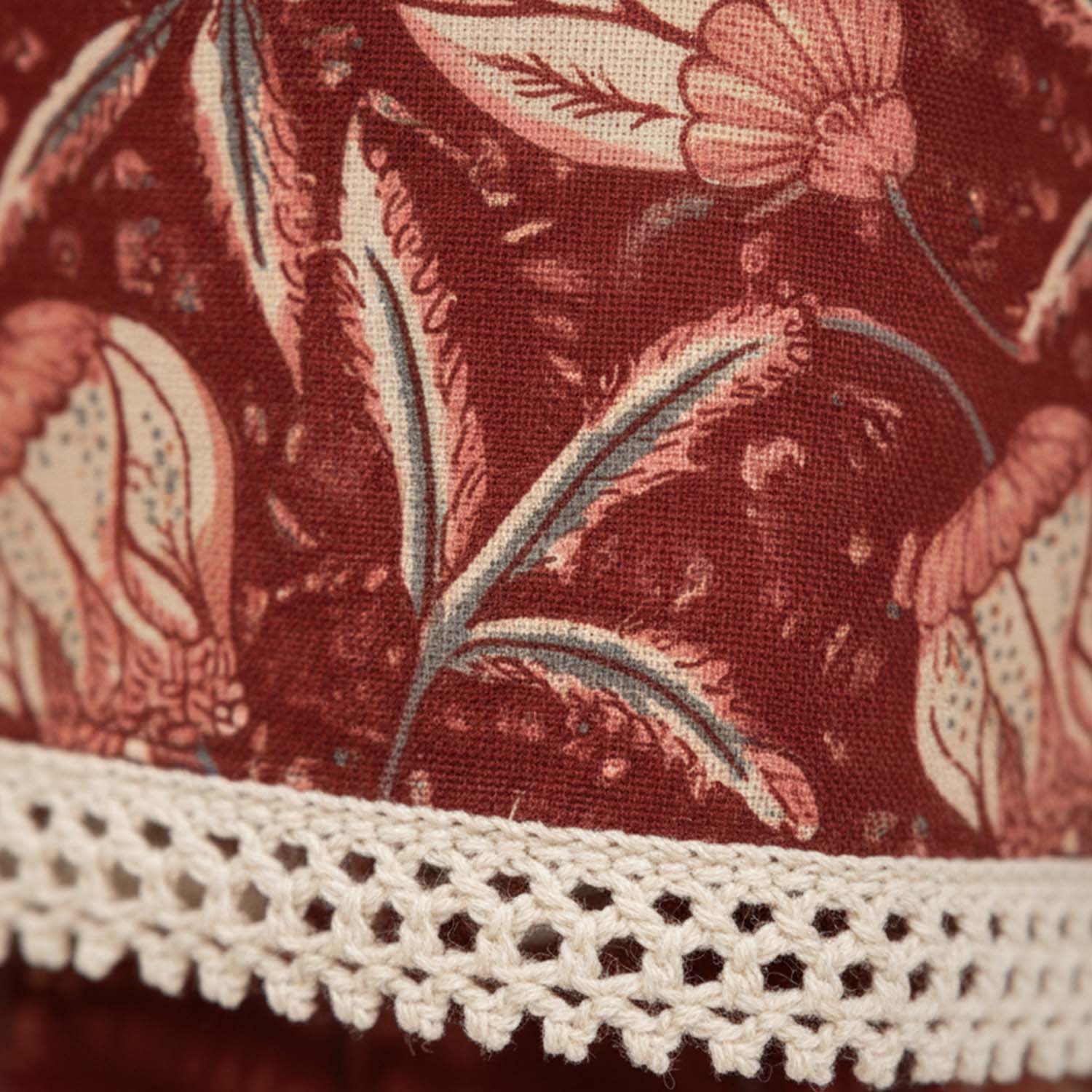 Baby Moo Peony Print Cotton Top & Pant Set  - Maroon
