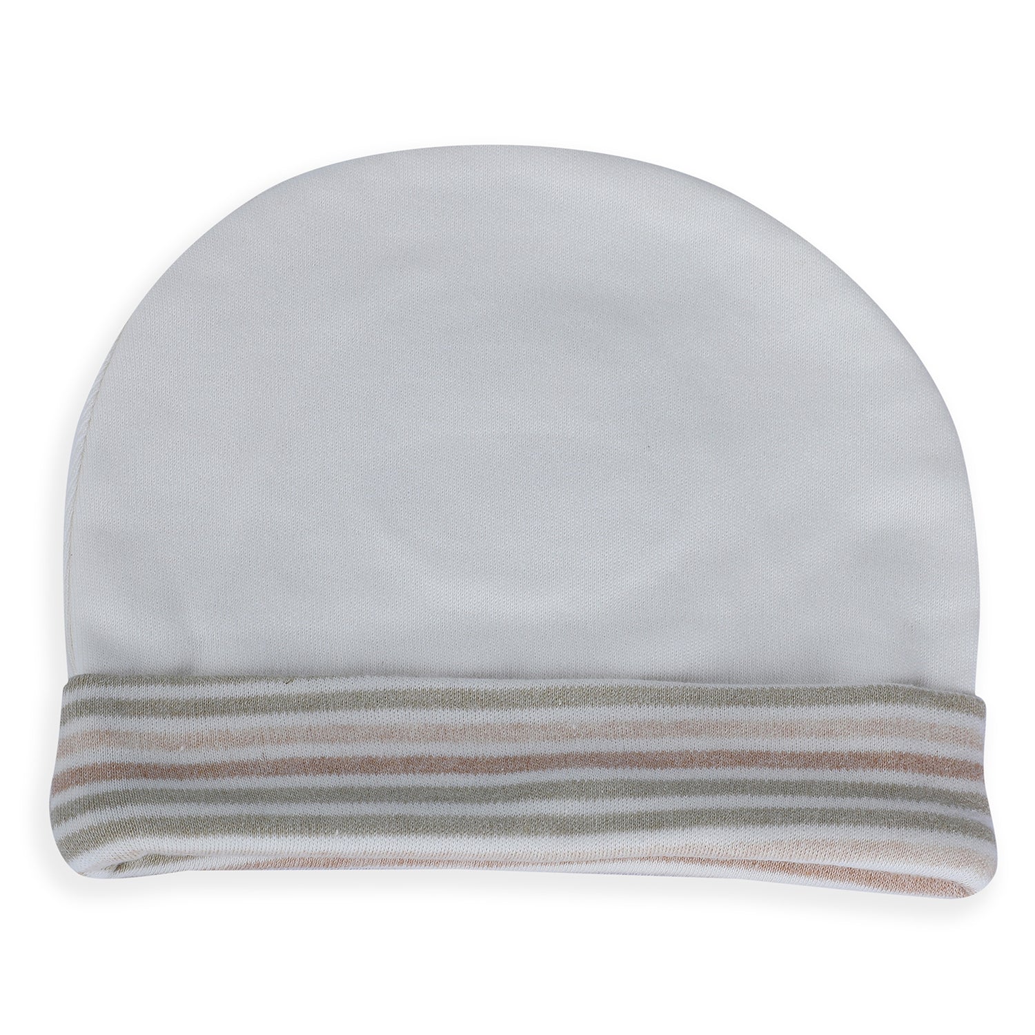 Baby Moo Forest Lion Organic Soft Cotton Cap - White - Baby Moo