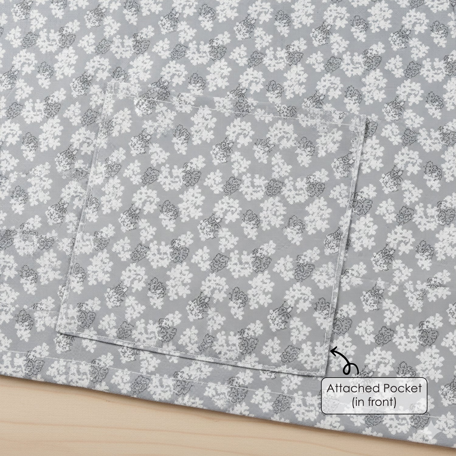 Baby Moo Printed Infant Feeding Nursing Cover - Grey