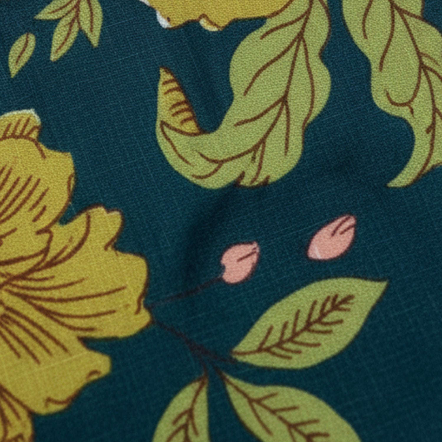 Baby Moo Floral Print Sleeveless Two Piece Lehenga Blouse Set - Peacock Green