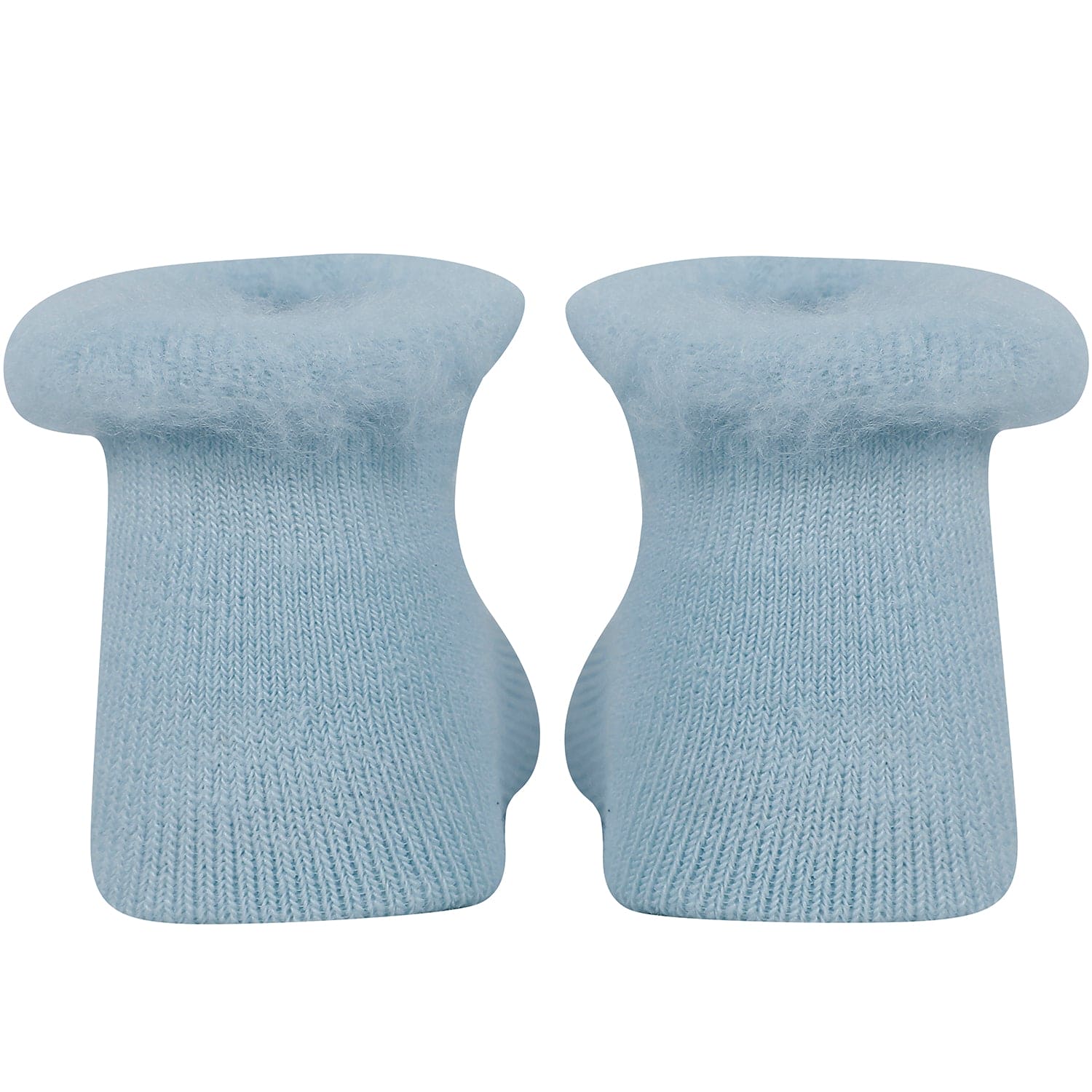 Baby Moo 3D Dino Jeep Anti-Skid Socks Pack of 2 - Blue, Beige