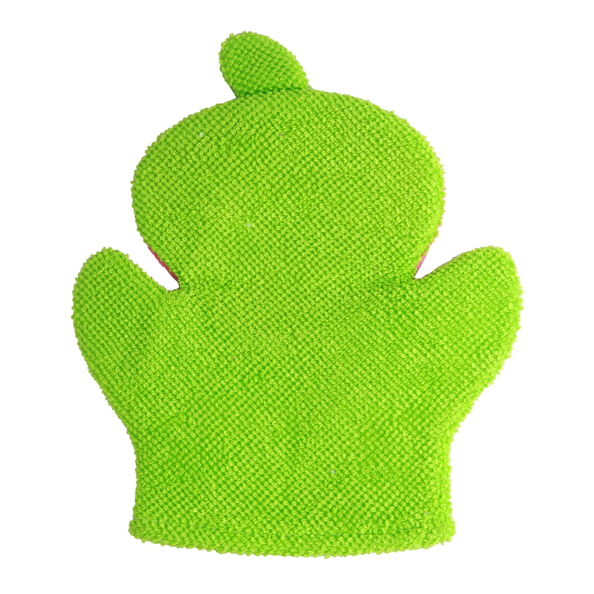 Strawberry Pink And Green Cartoon Bath Glove