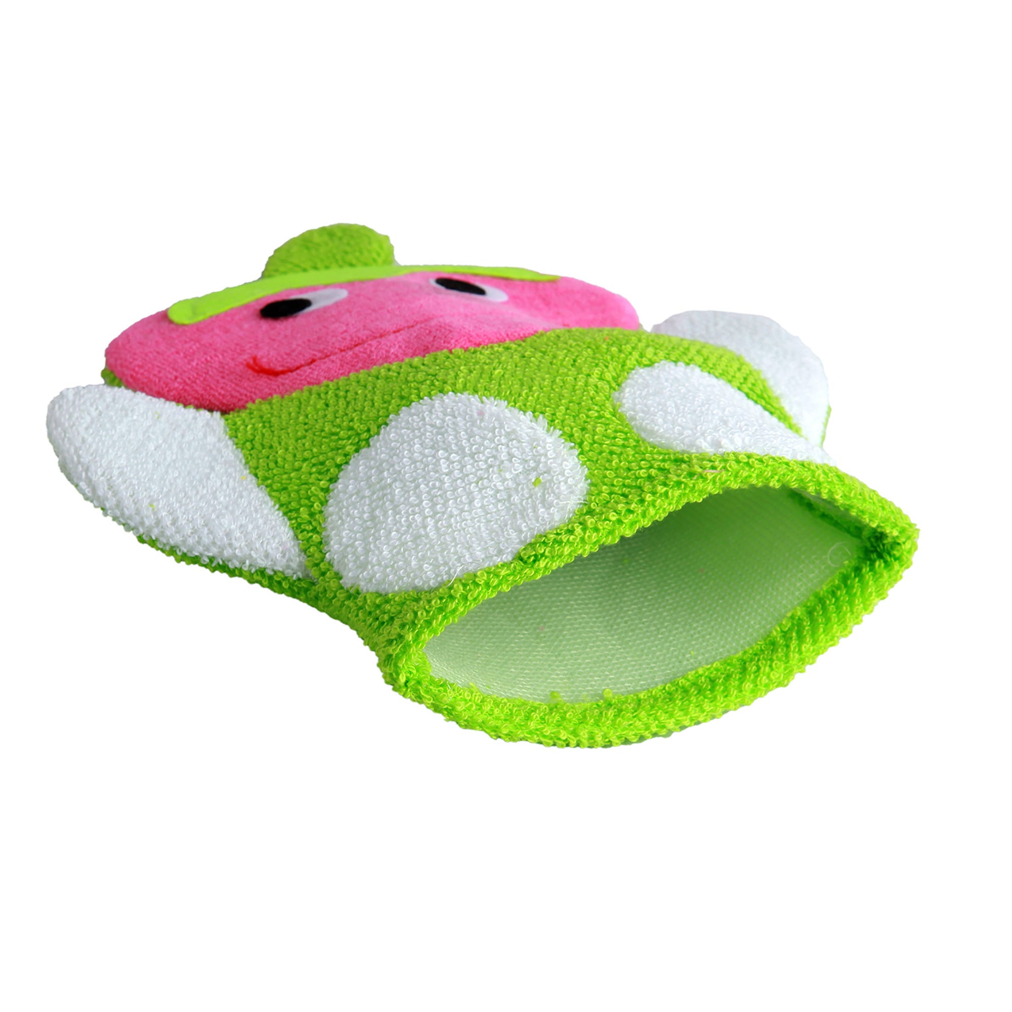 Strawberry Pink And Green Cartoon Bath Glove