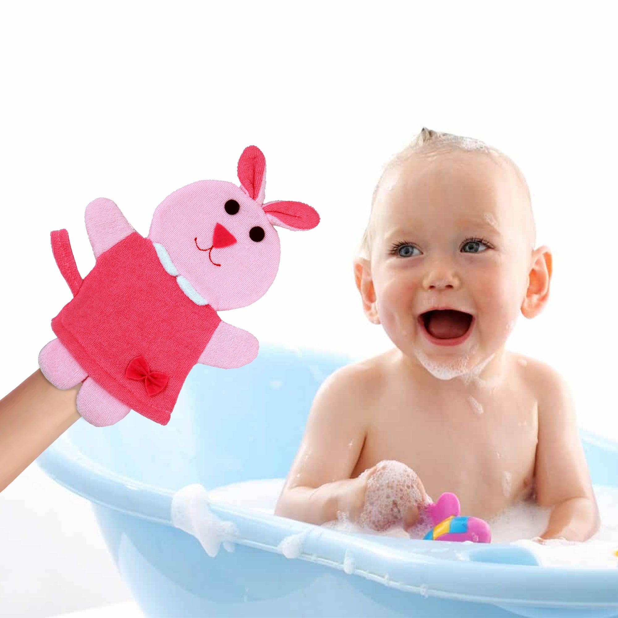 Animal Pink Cartoon Bath Glove