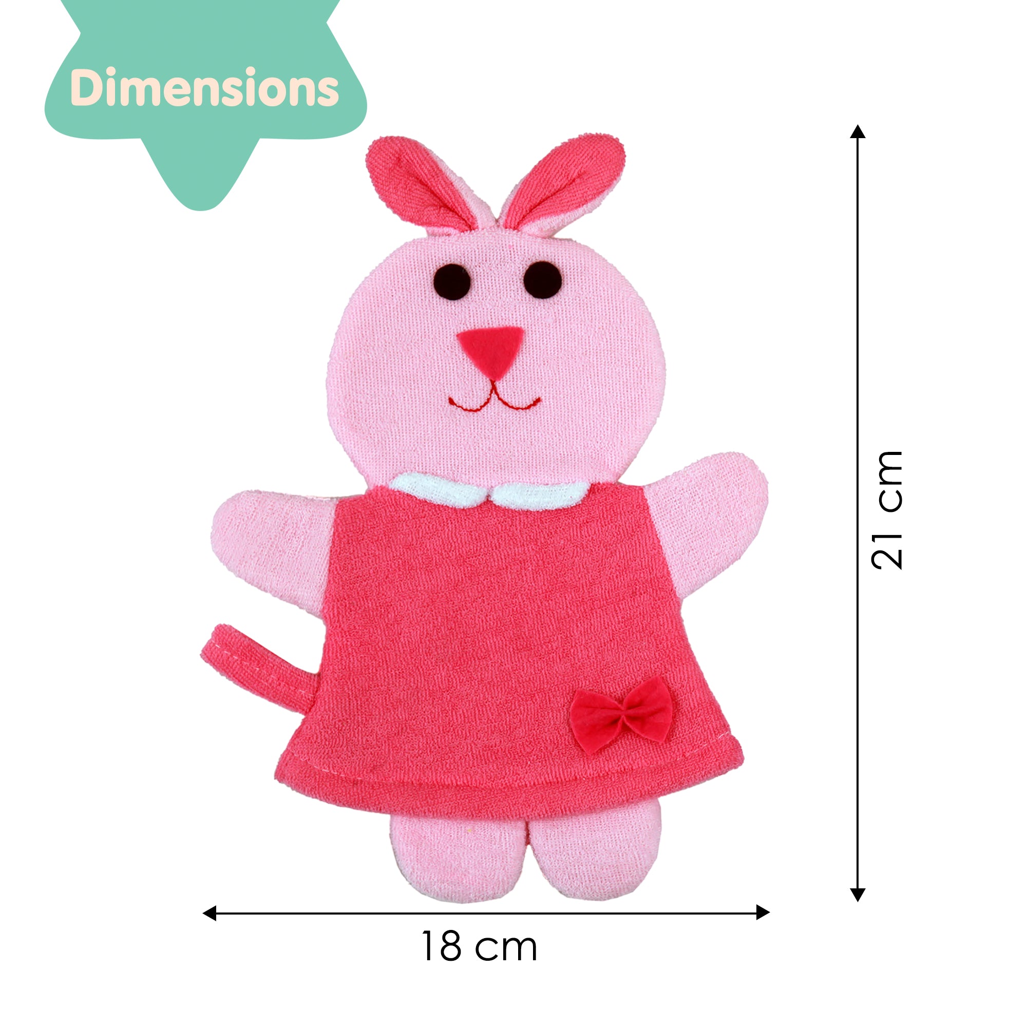 Animal Pink Cartoon Bath Glove