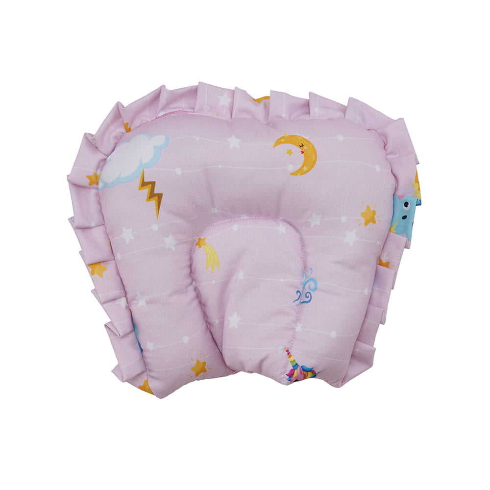 Baby Moo Unicorn Bedding Gift Set 2 Bolsters, U Pillow, Mattress And Quilt Set - Pink - Baby Moo
