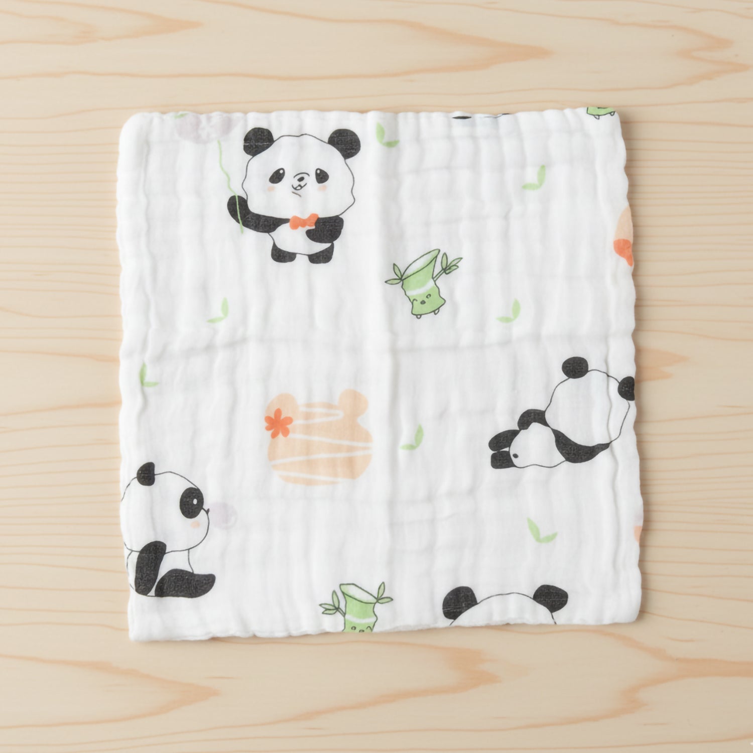 Baby Moo Fruity Fauna Printed Pack of 3 Soft Hankies Multipurpose Wash Cloth Muslin Napkin  - White