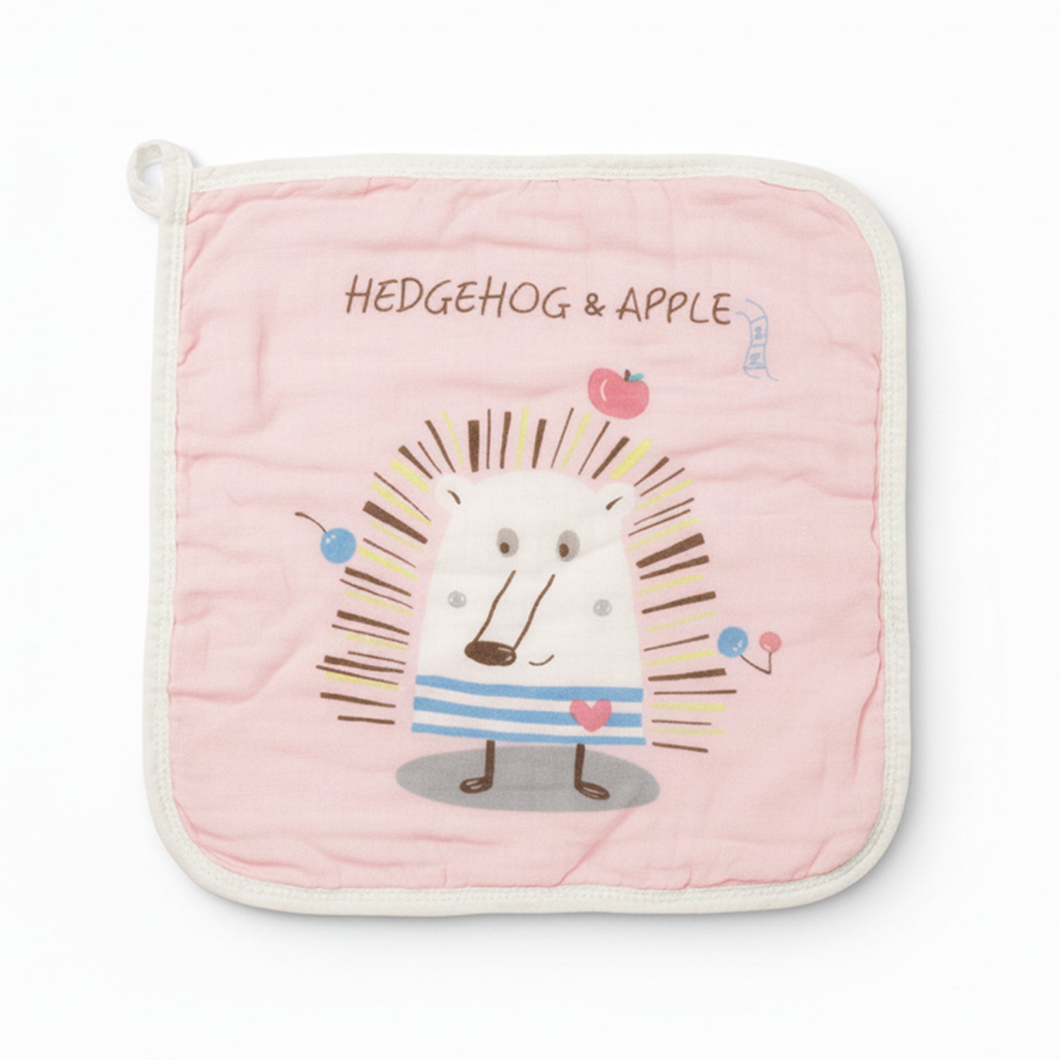 Baby Moo Mom's Love Pack of 5 Soft Hankies Multipurpose Wash Cloth Muslin Napkin  - Peach