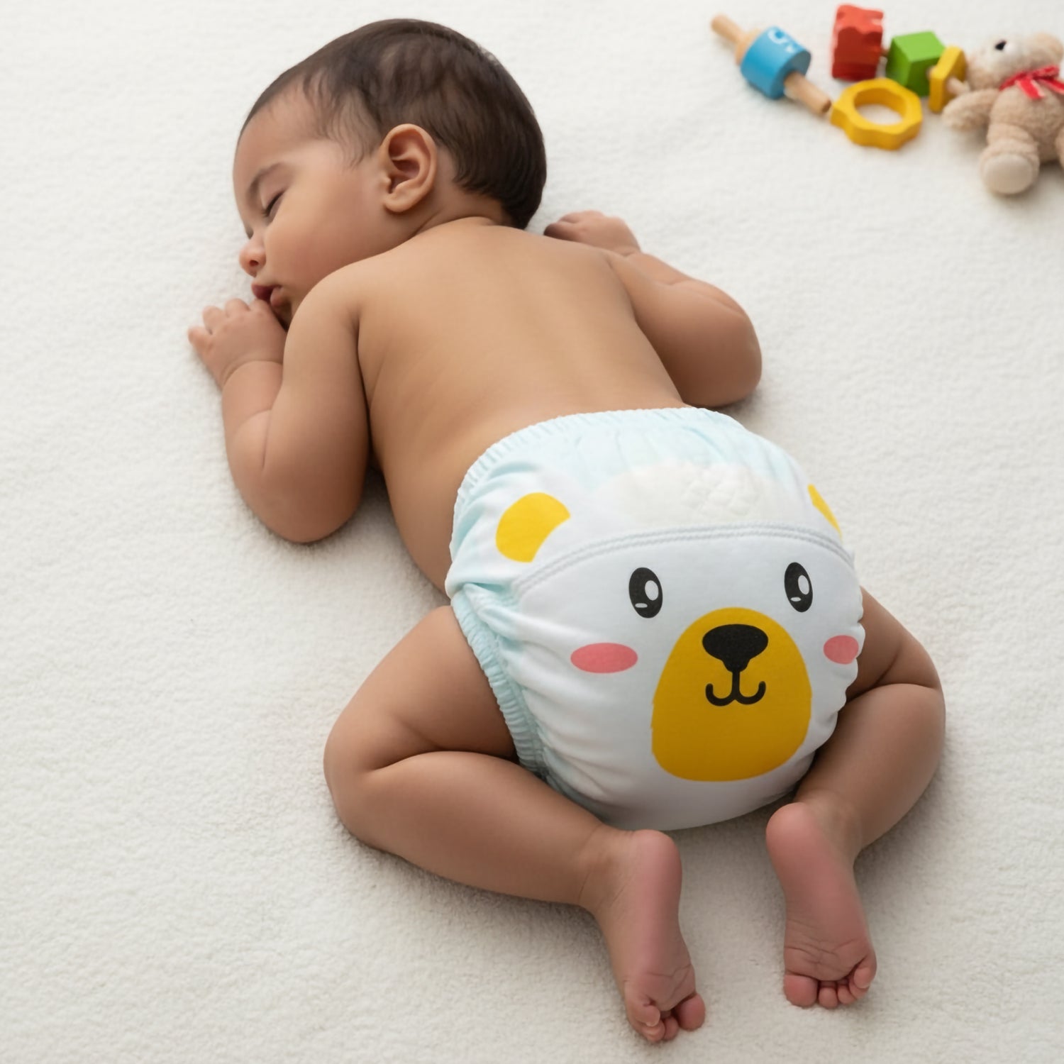 Baby Moo Polar Bear Reusable Cloth Toddler Training Pants - Multicolour