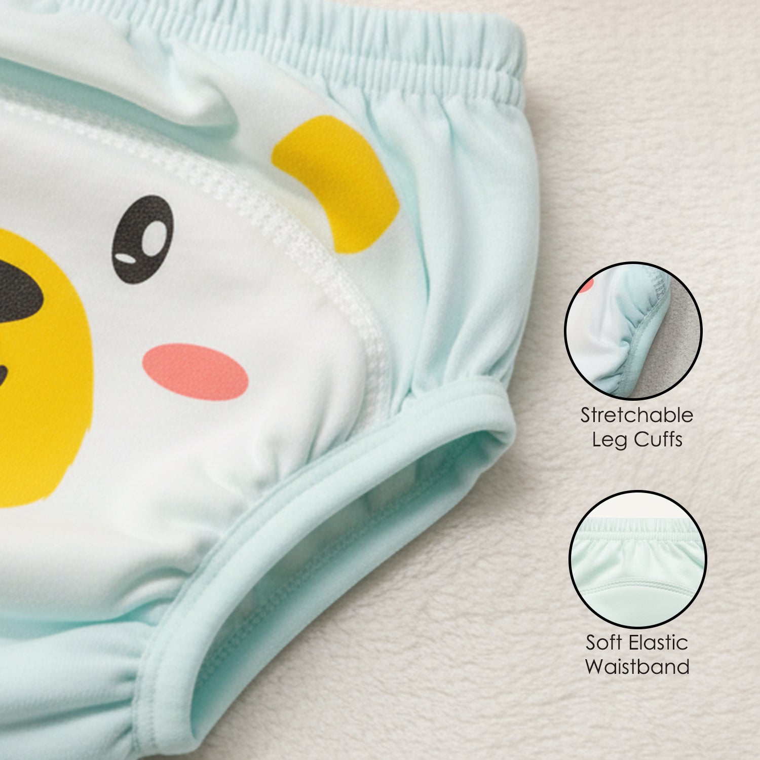 Baby Moo Polar Bear Reusable Cloth Toddler Training Pants - Multicolour