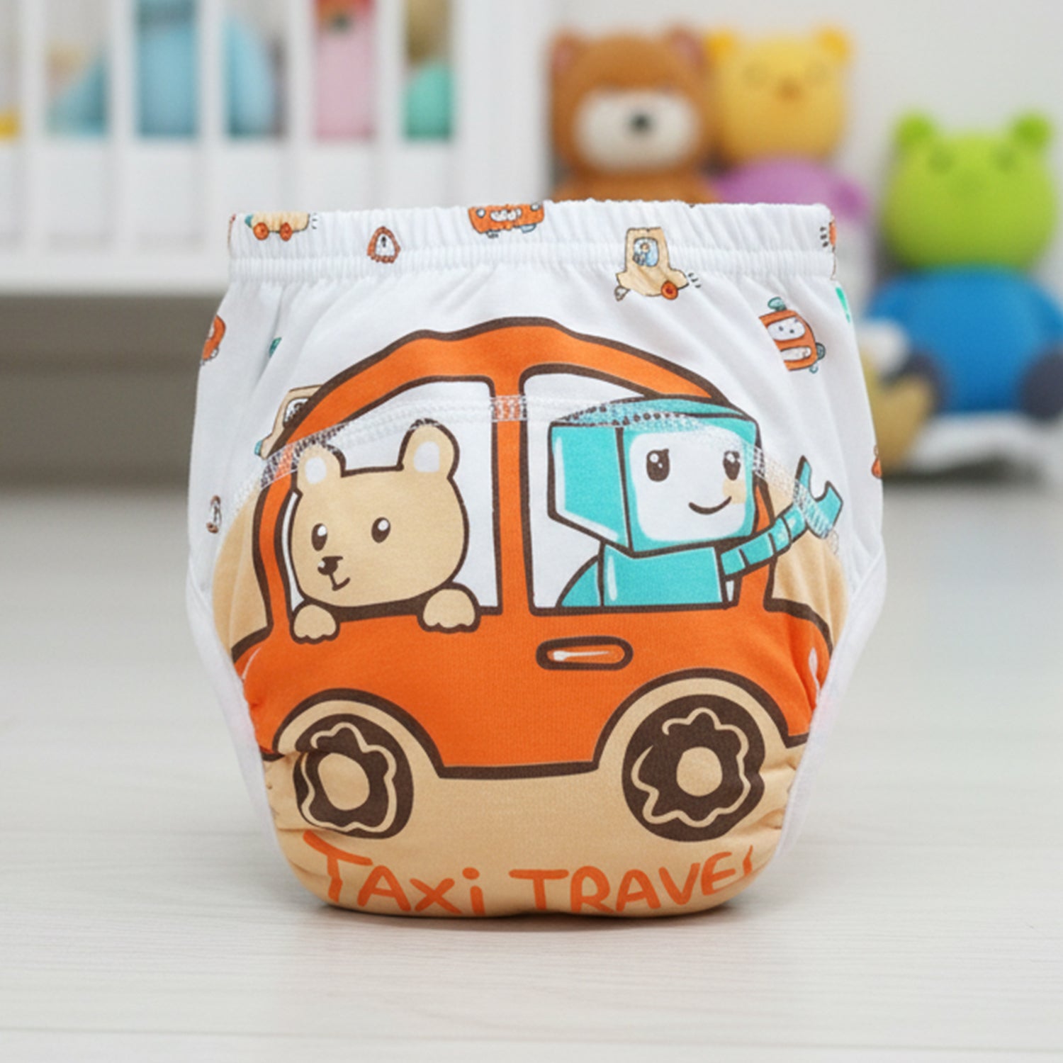 Baby Moo Taxi Travel Reusable Cloth Toddler Training Pants - Multicolour