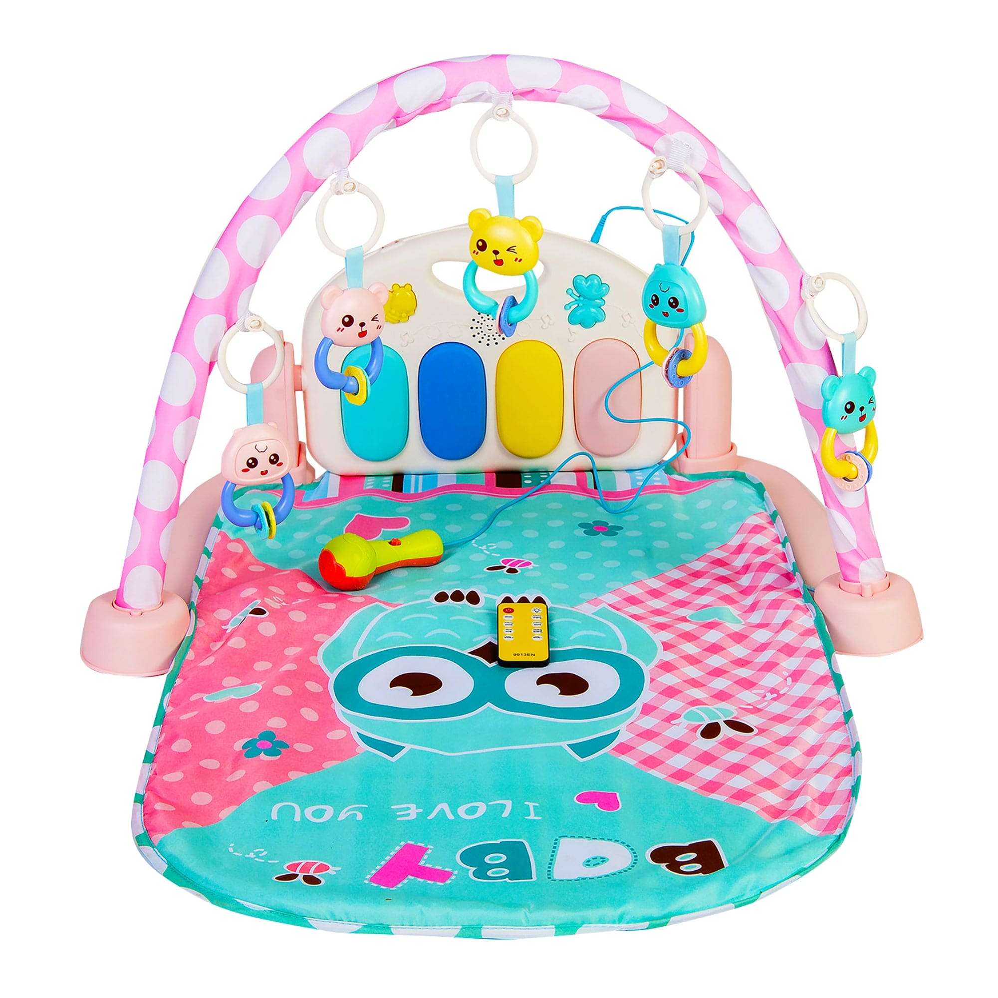 Premium Owl Blue Piano Activity Gym