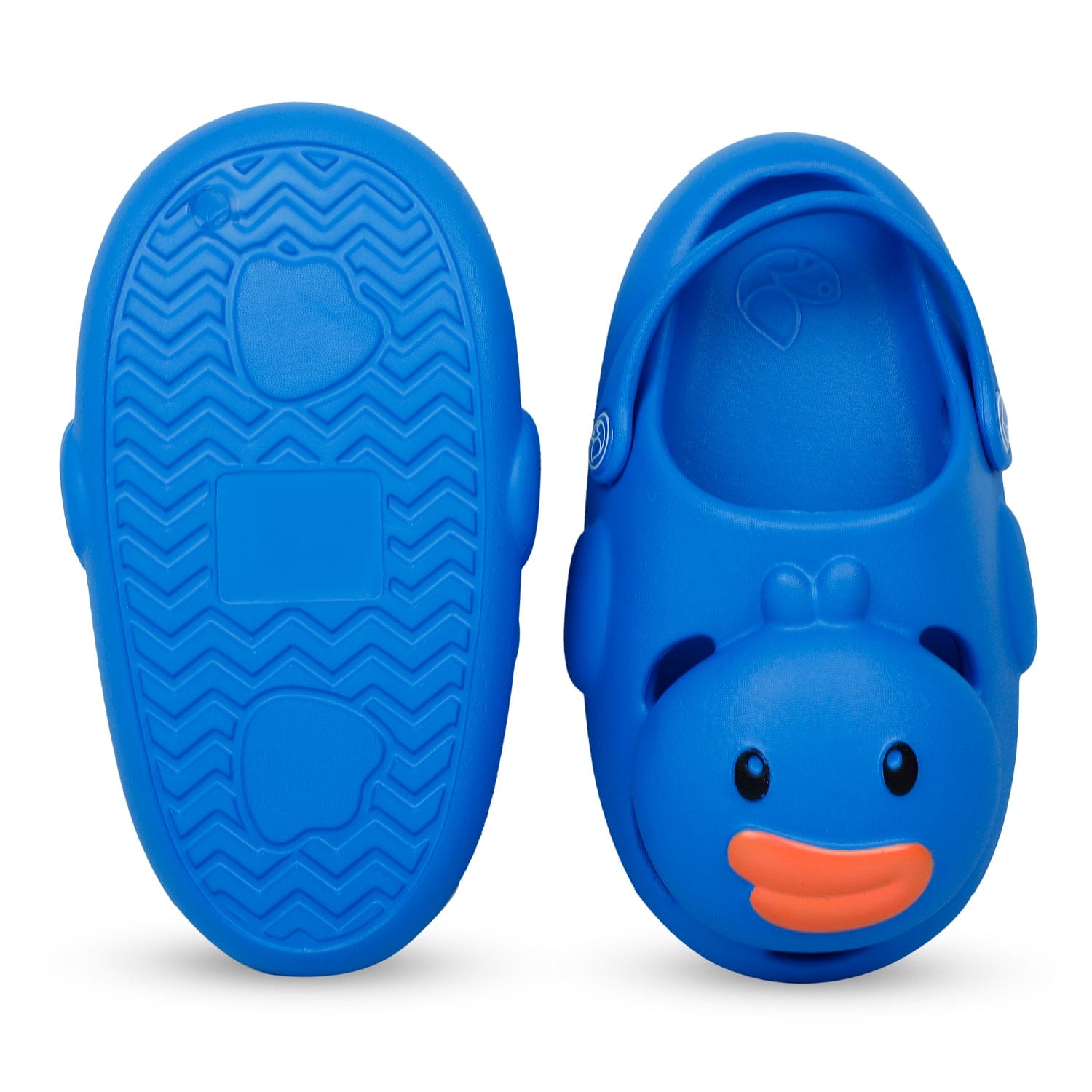 Baby Moo Swimming Duck Waterproof Anti-Skid Sling Back Clogs - Blue - Baby Moo