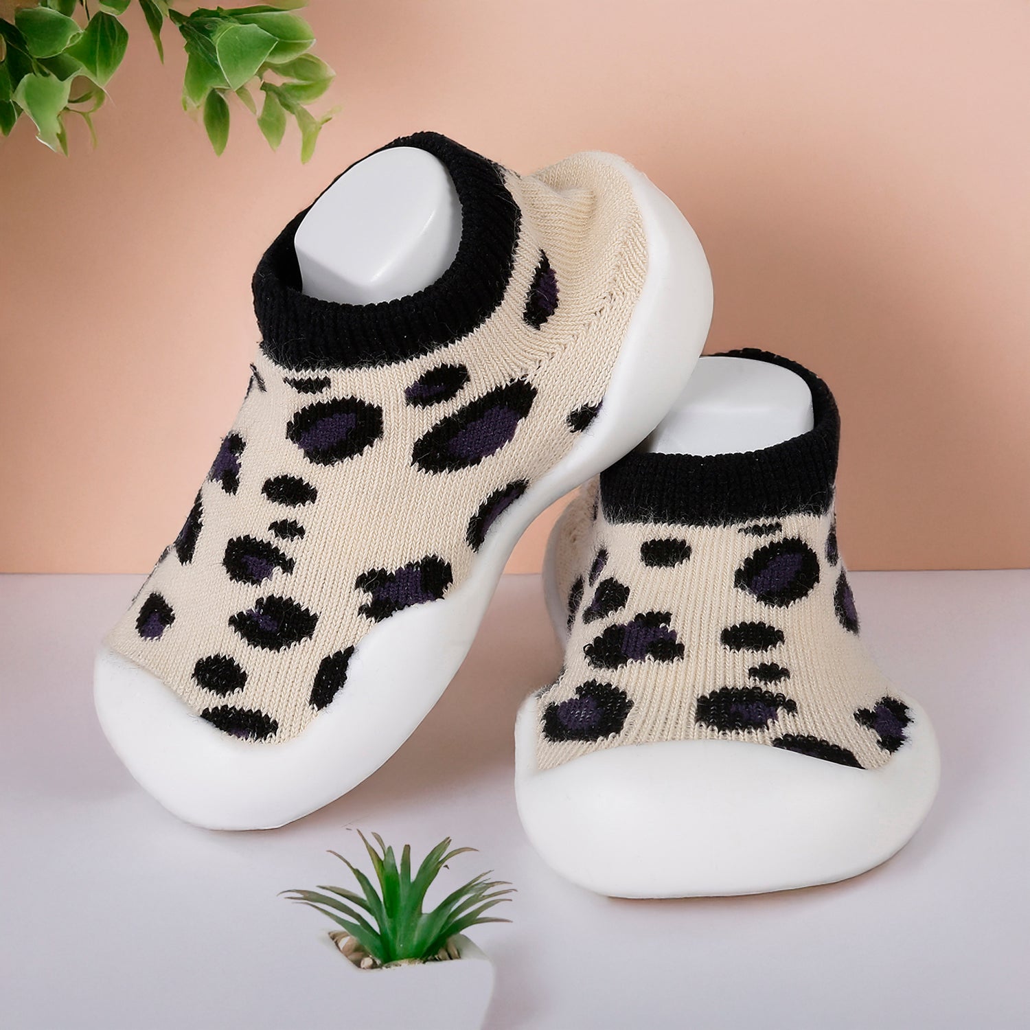 Slip-On Shoes Leopard Beige