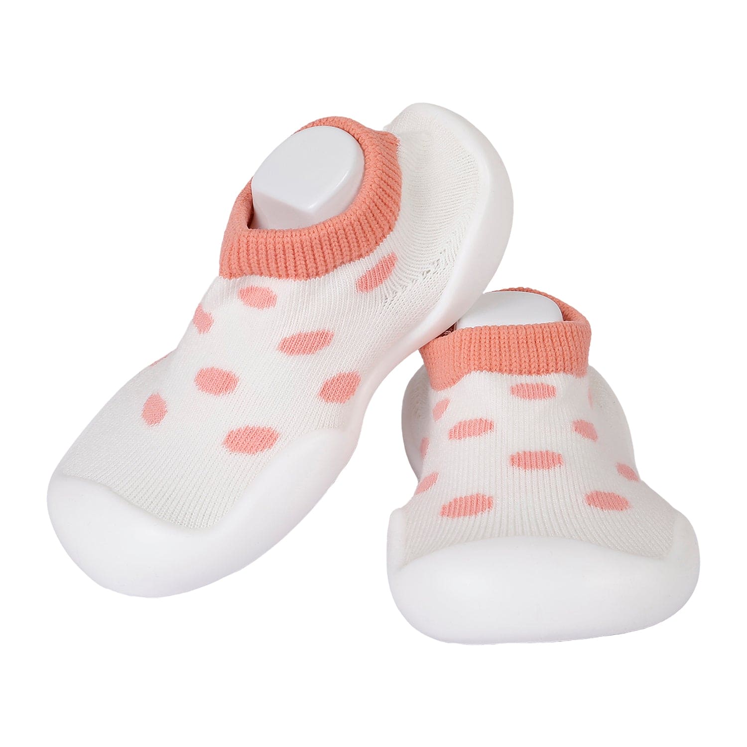 Slip-On Shoes Polka Dots Peach