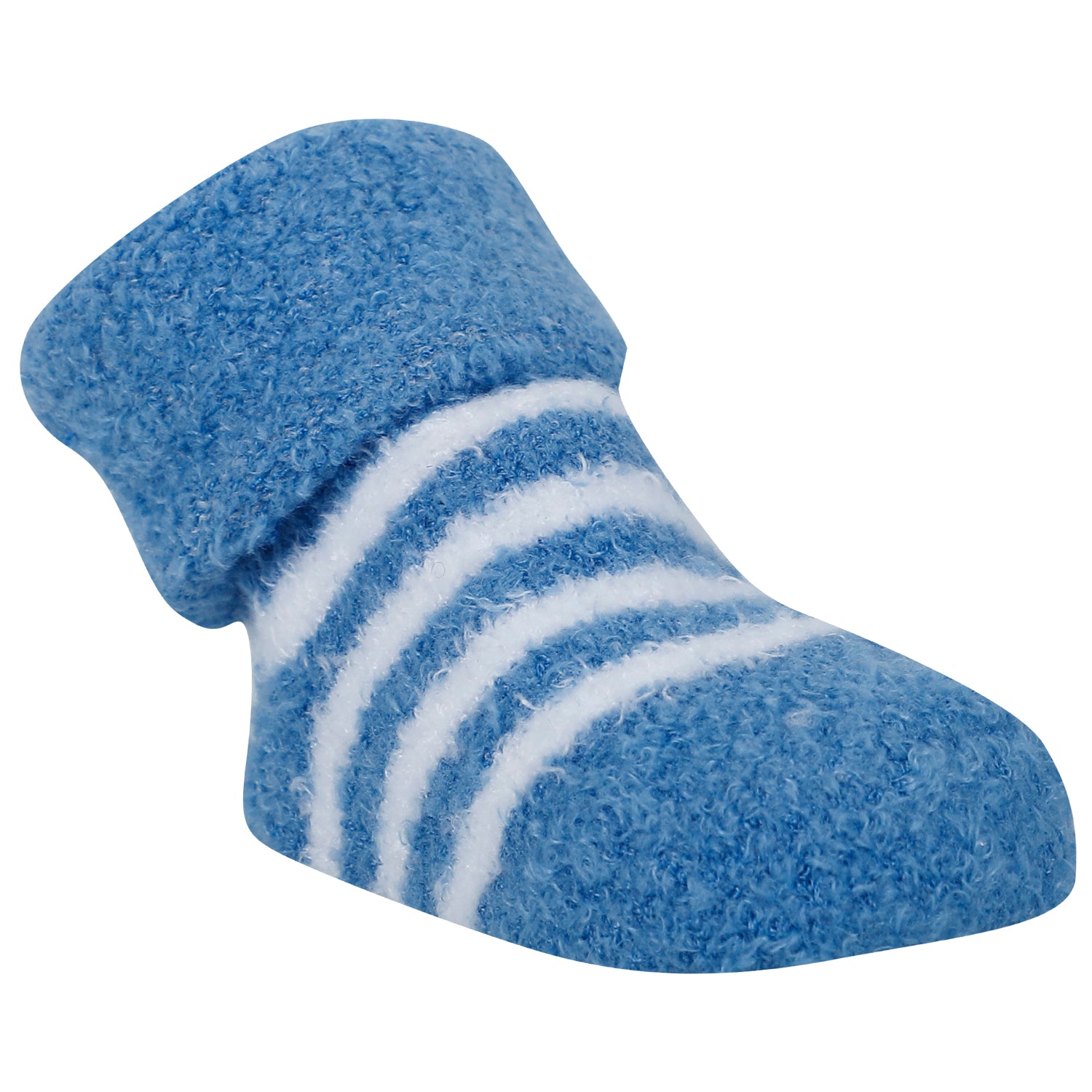 Baby Moo Striped Soft Socks Booties Pack of 2 - Blue