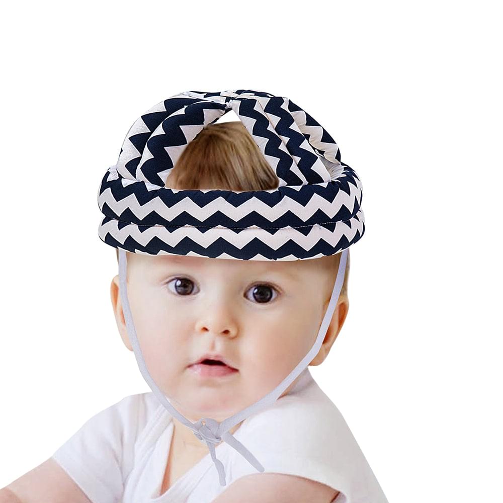 Abstract Blue Cushioned Safety Helmet - Baby Moo