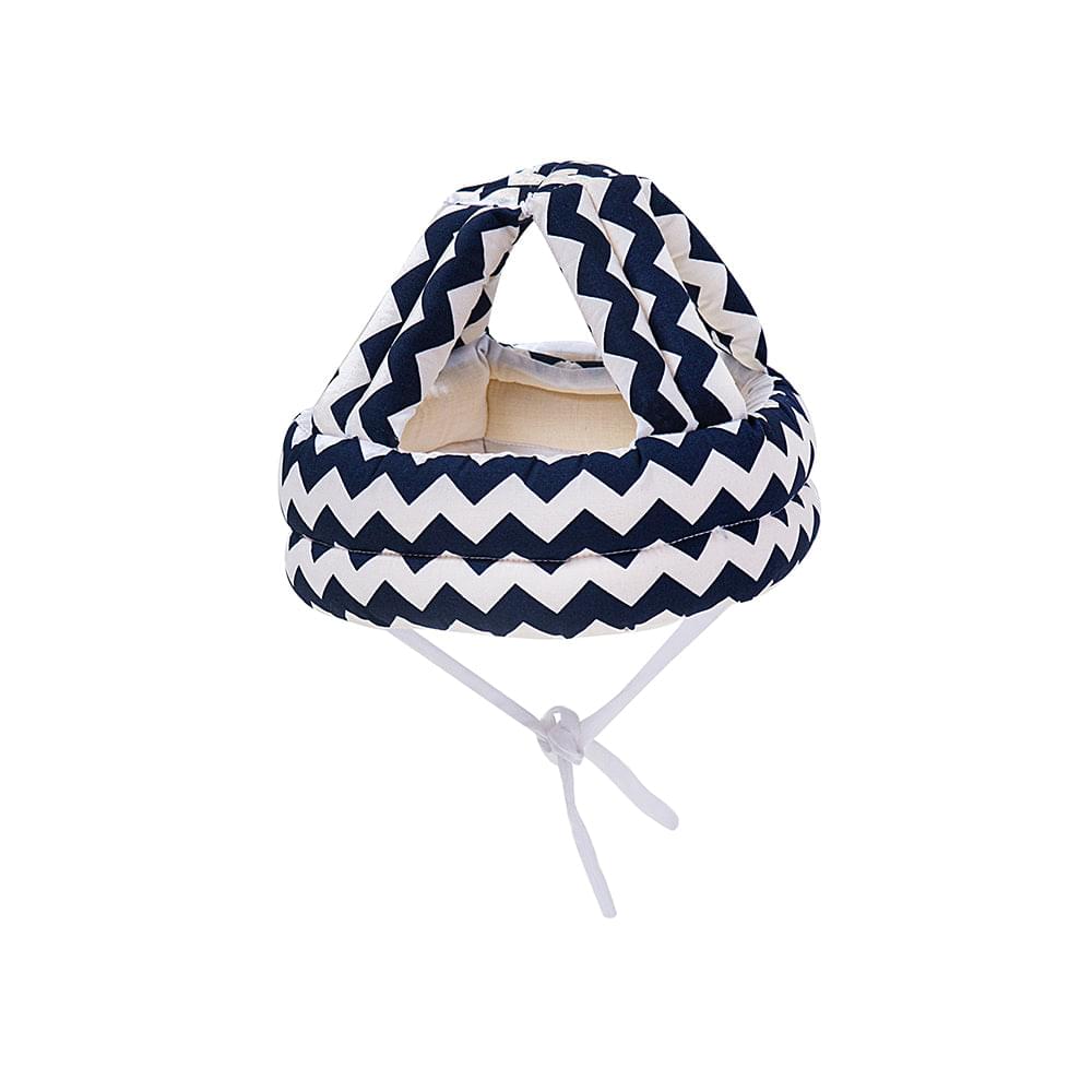 Abstract Blue Cushioned Safety Helmet - Baby Moo