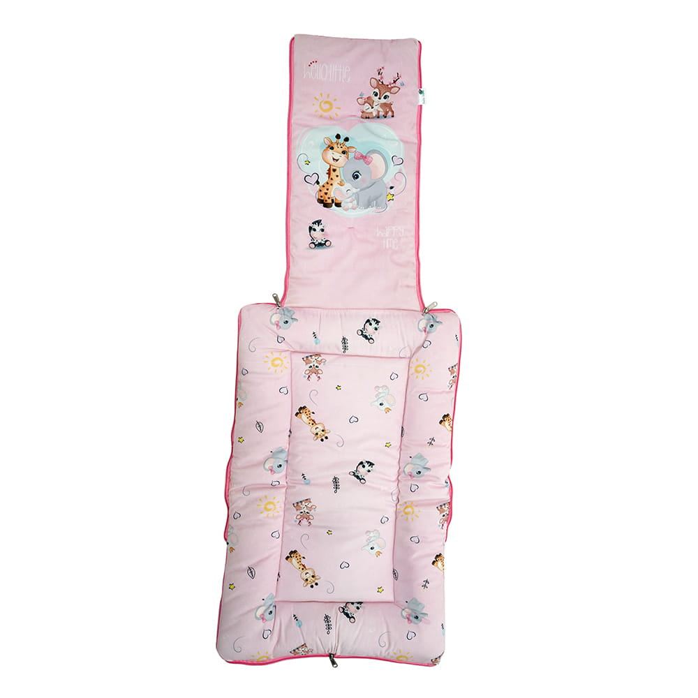 Baby Moo Animal Kingdom Premium Carry Nest Velvet With Hosiery Lining Sleeping Bag - Pink