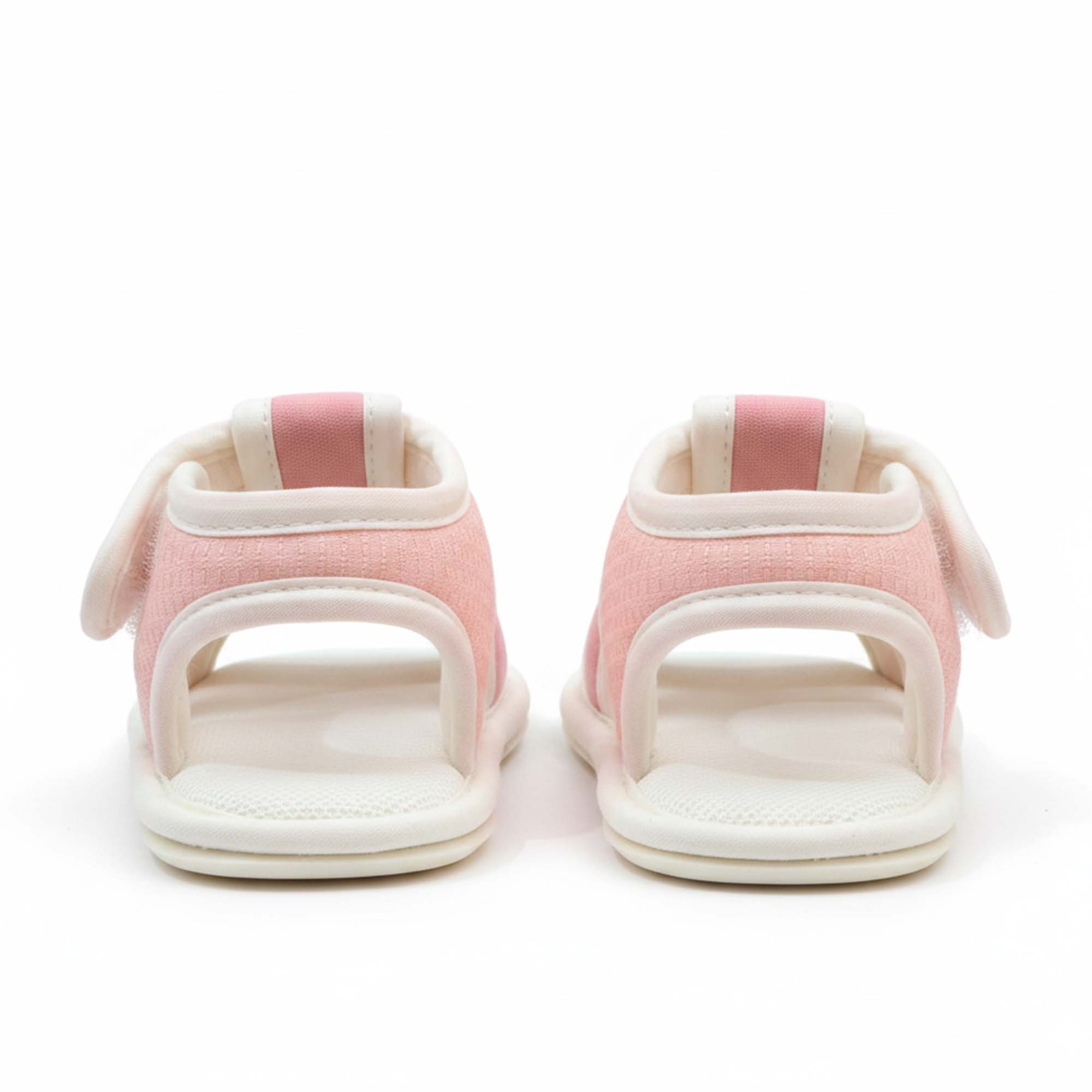 Baby Moo Aeroplane Velcro Strap Anti-Skid Closed Toe Sandal Booties-Pink