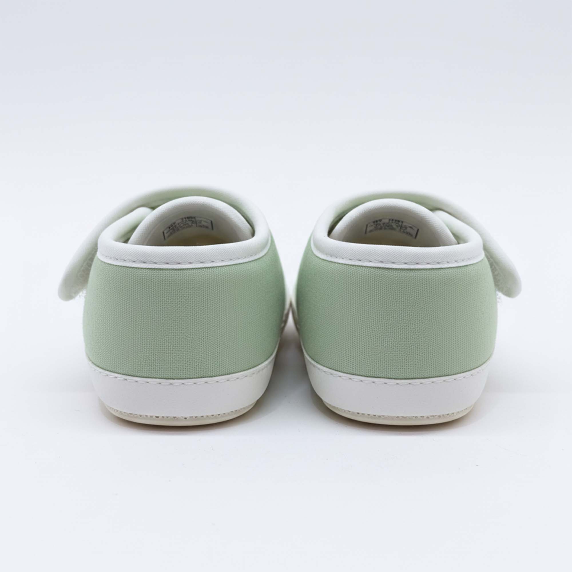 Baby Moo Aeroplane Velcro Strap Anti-Skid Sneakers Booties-Green