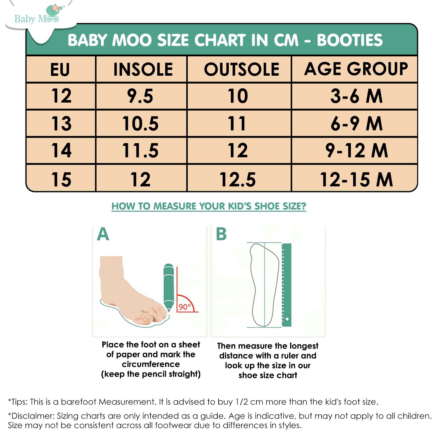 Baby Moo Stylish Lace-Up Comfy Velcro Sneakers Booties-Brown