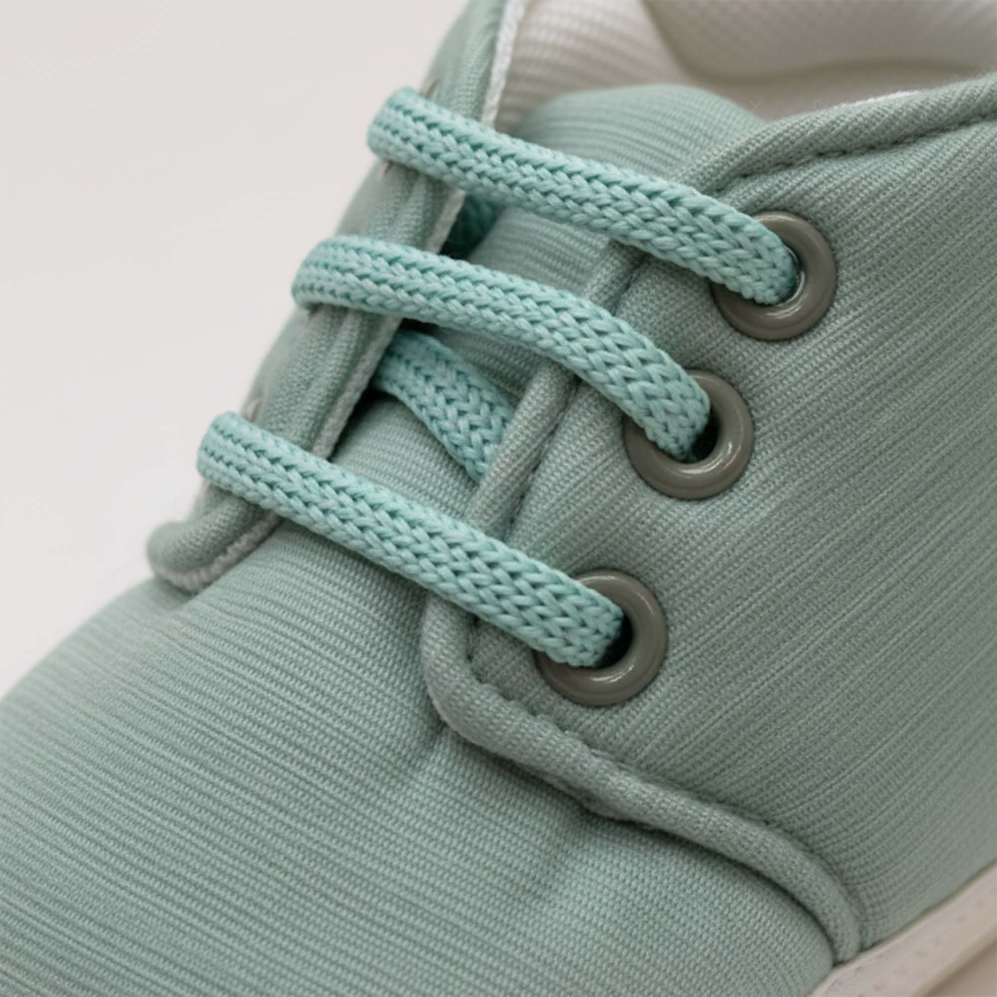 Baby Moo Stylish Lace-Up Comfy Velcro Sneakers Booties-Mint Green
