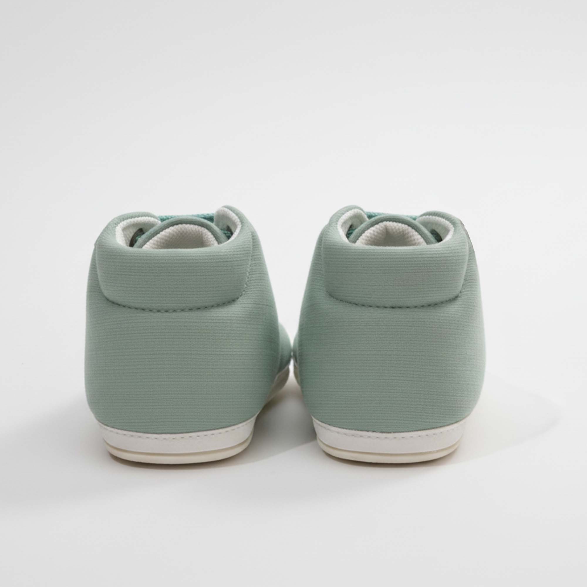 Baby Moo Stylish Lace-Up Comfy Velcro Sneakers Booties-Mint Green