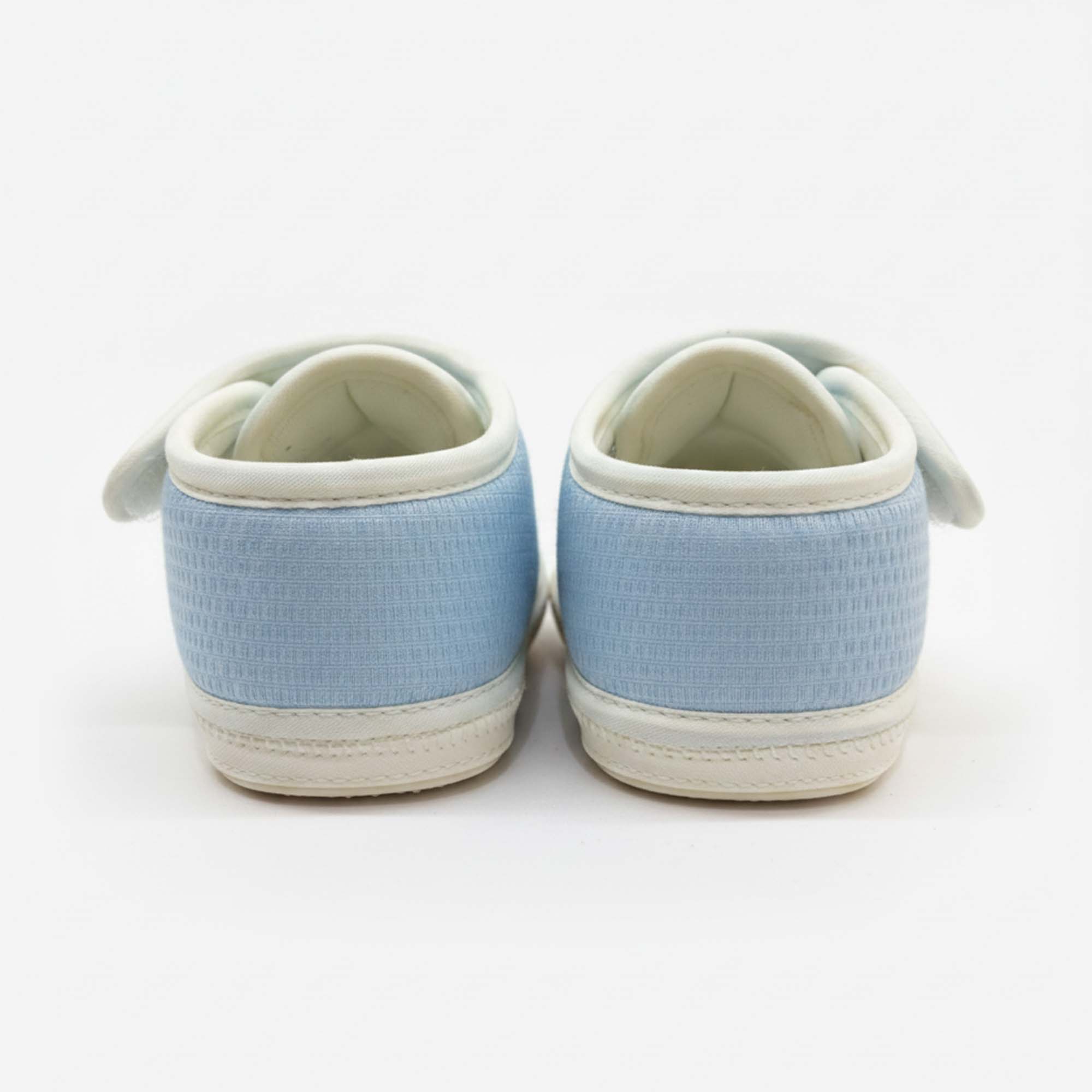 Baby Moo Lamb Velcro Strap Anti-Skid Sneakers Booties-Blue