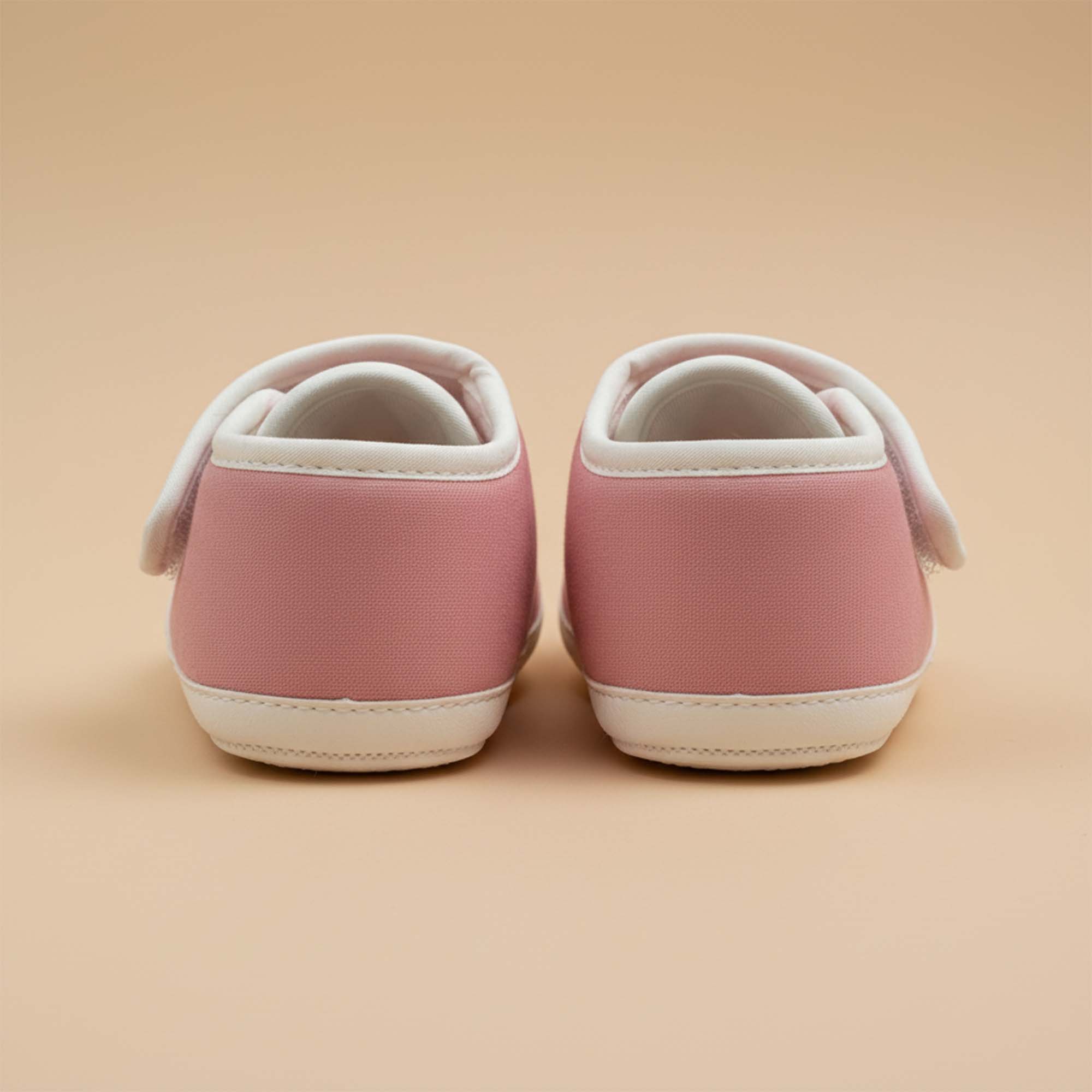 Baby Moo Minions Velcro Strap Anti-Skid Sneakers Booties-Pink