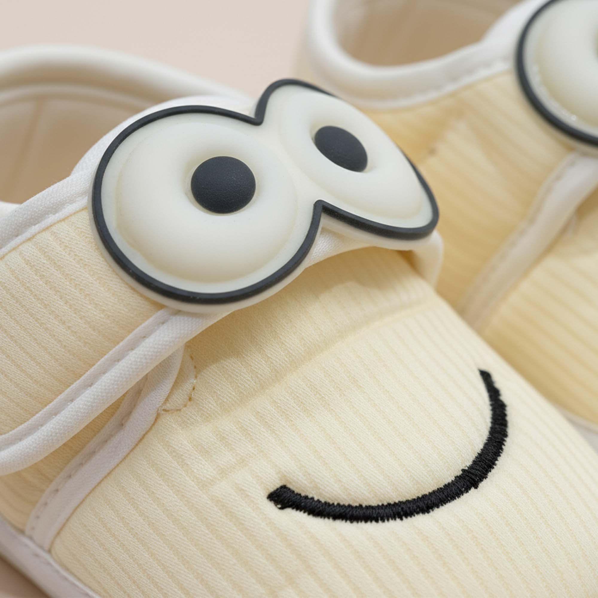 Baby Moo Minions Velcro Strap Anti-Skid Sneakers Booties-Yellow