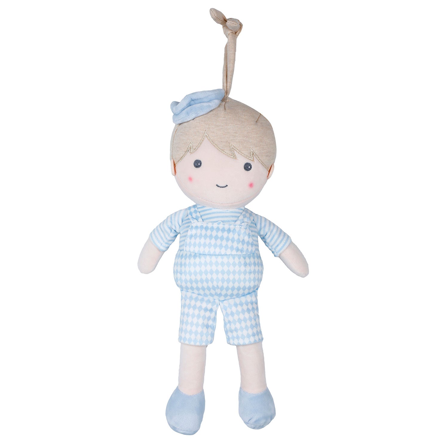 Baby Moo Little Boy Hanging Musical Pulling Toy - Blue