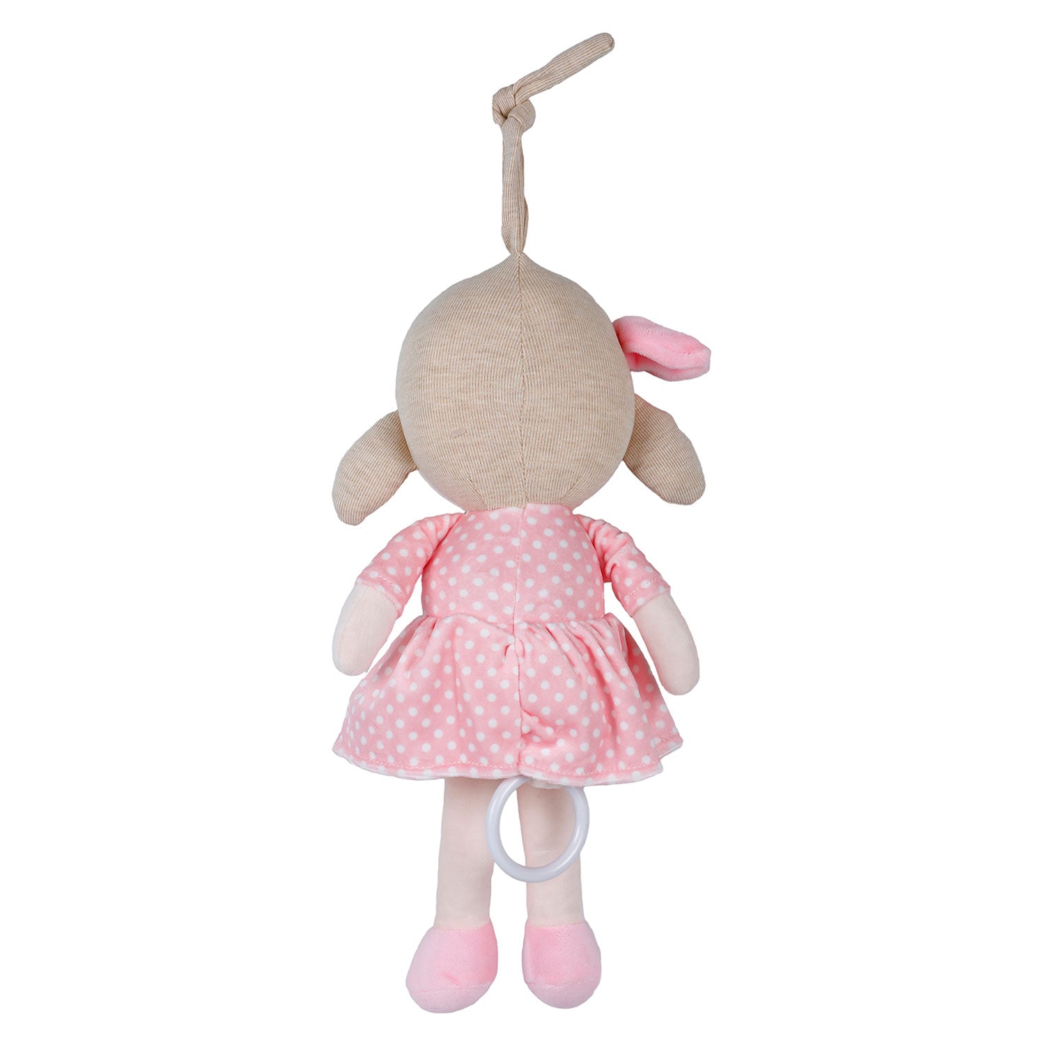 Baby Moo Little Girl Hanging Musical Pulling Toy - Pink