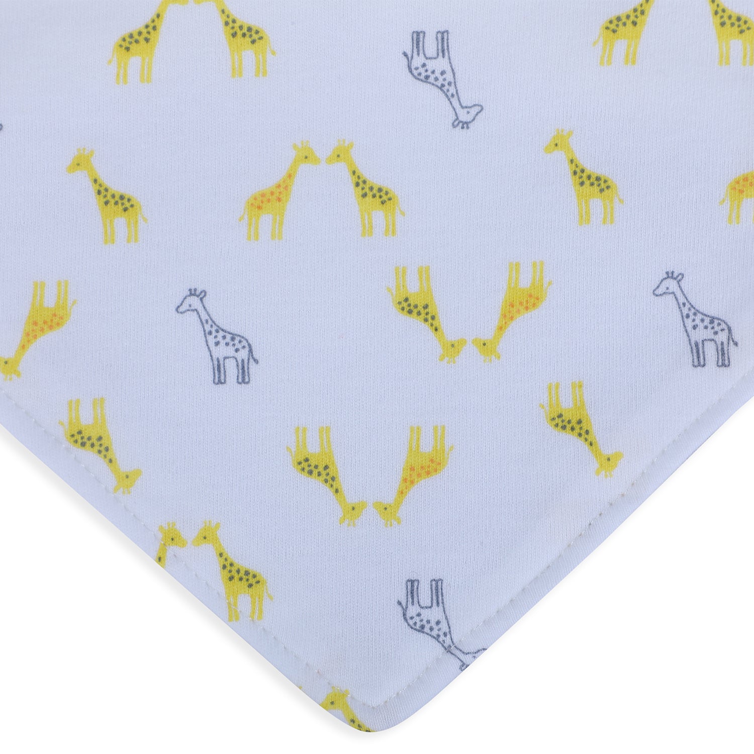 Baby Moo Giraffe Tall Like Daddy Cotton 3 Pack Bandana Bibs - Yellow - Baby Moo