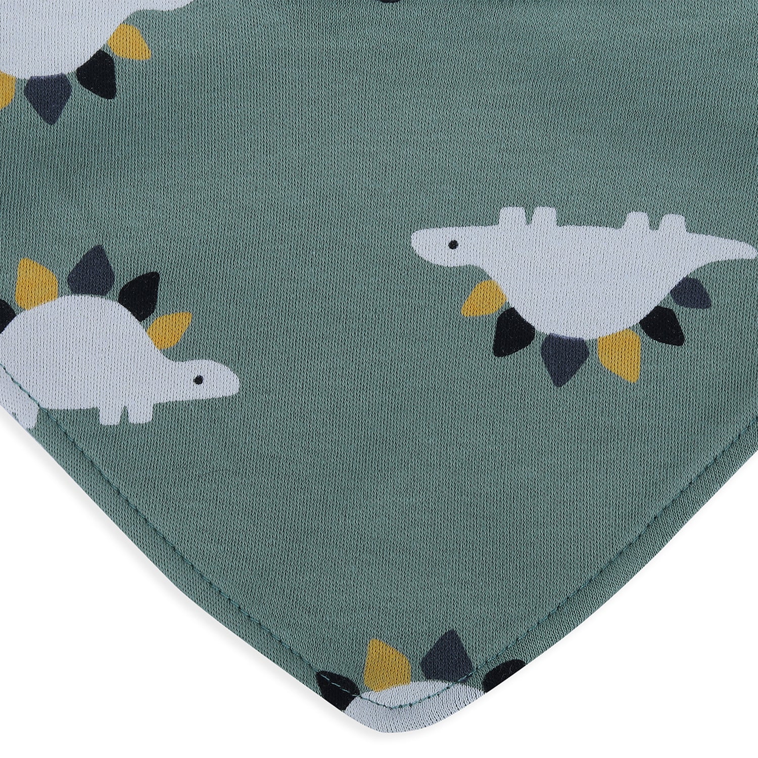 Baby Moo Dino Mighty Fun Cotton 3 Pack Bandana Bibs - Multicolour - Baby Moo