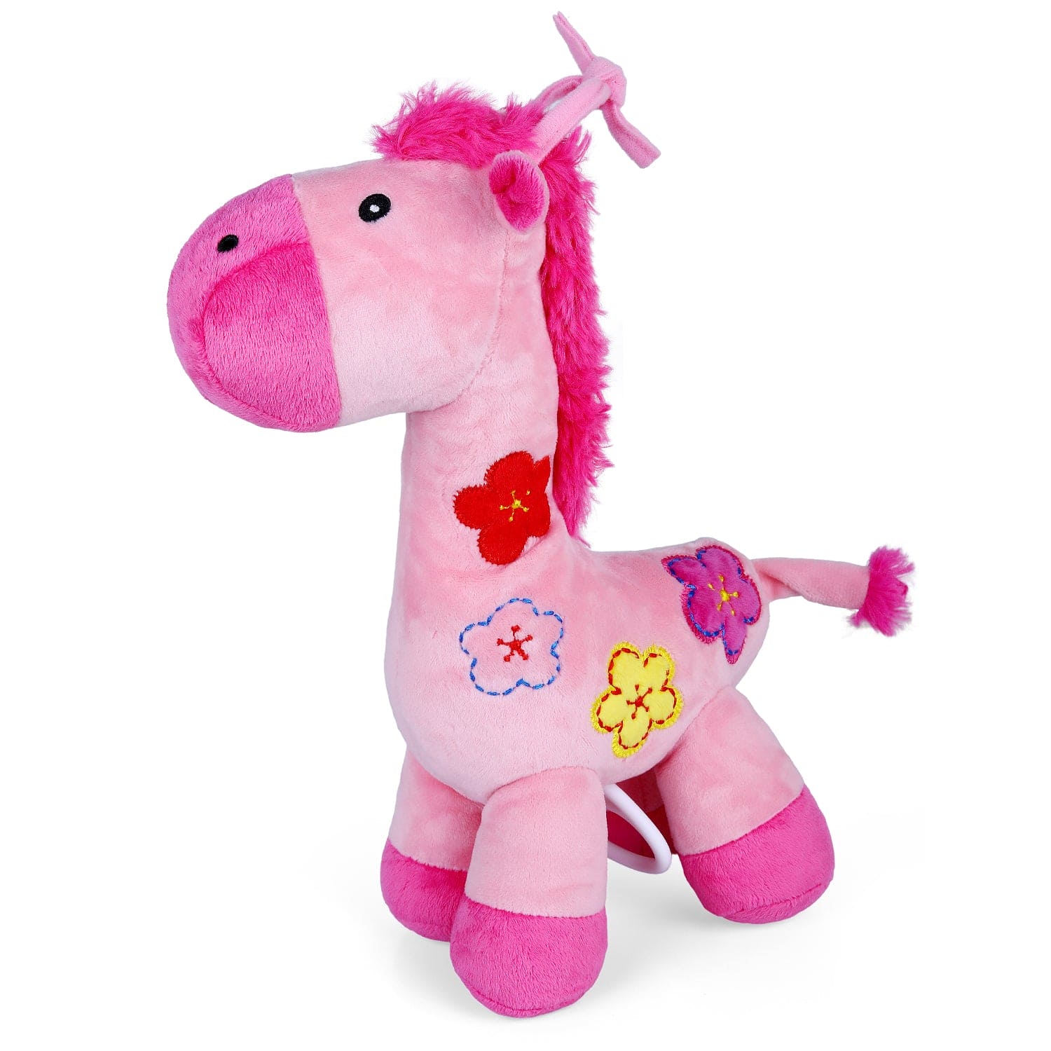 Pony Bed Hanging Musical Pulling Toy - Pink