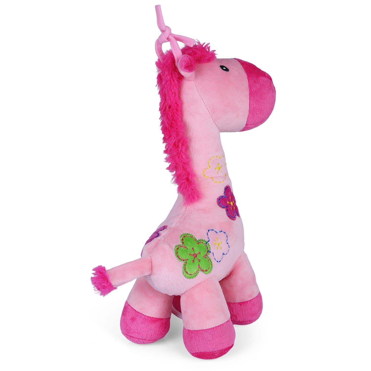 Pony Bed Hanging Musical Pulling Toy - Pink