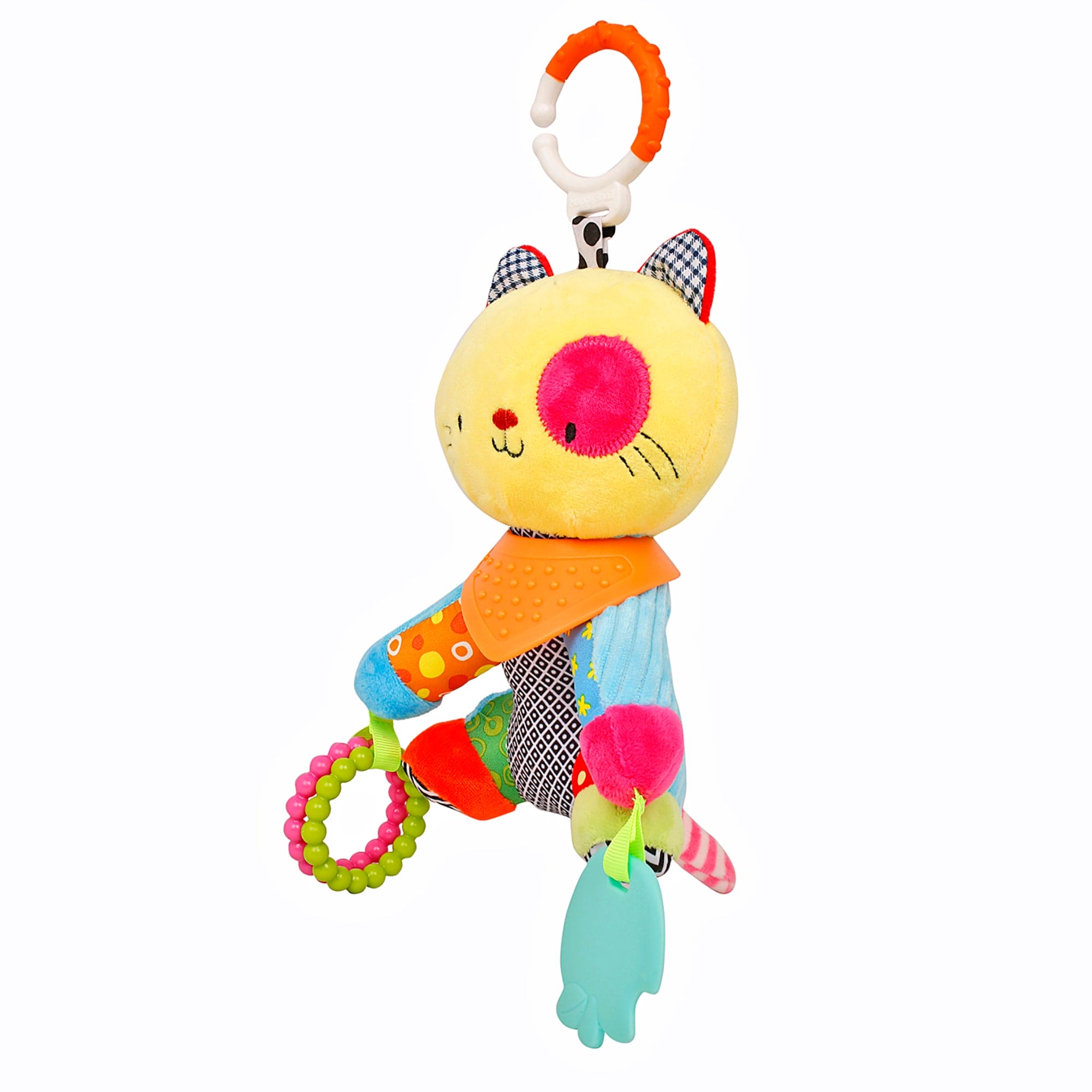 Mr. Patches Yellow Premium Hanging Toy With Teether