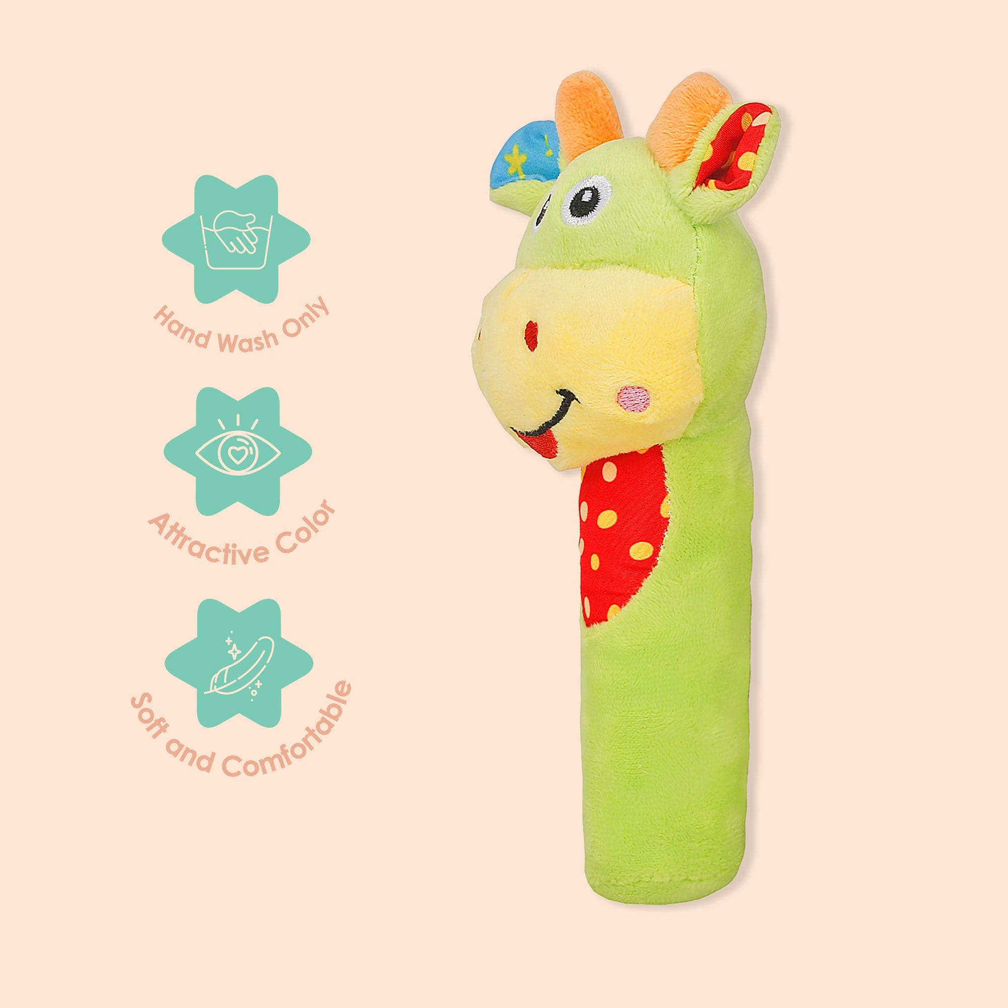 Smart Giraffe Green Rattle