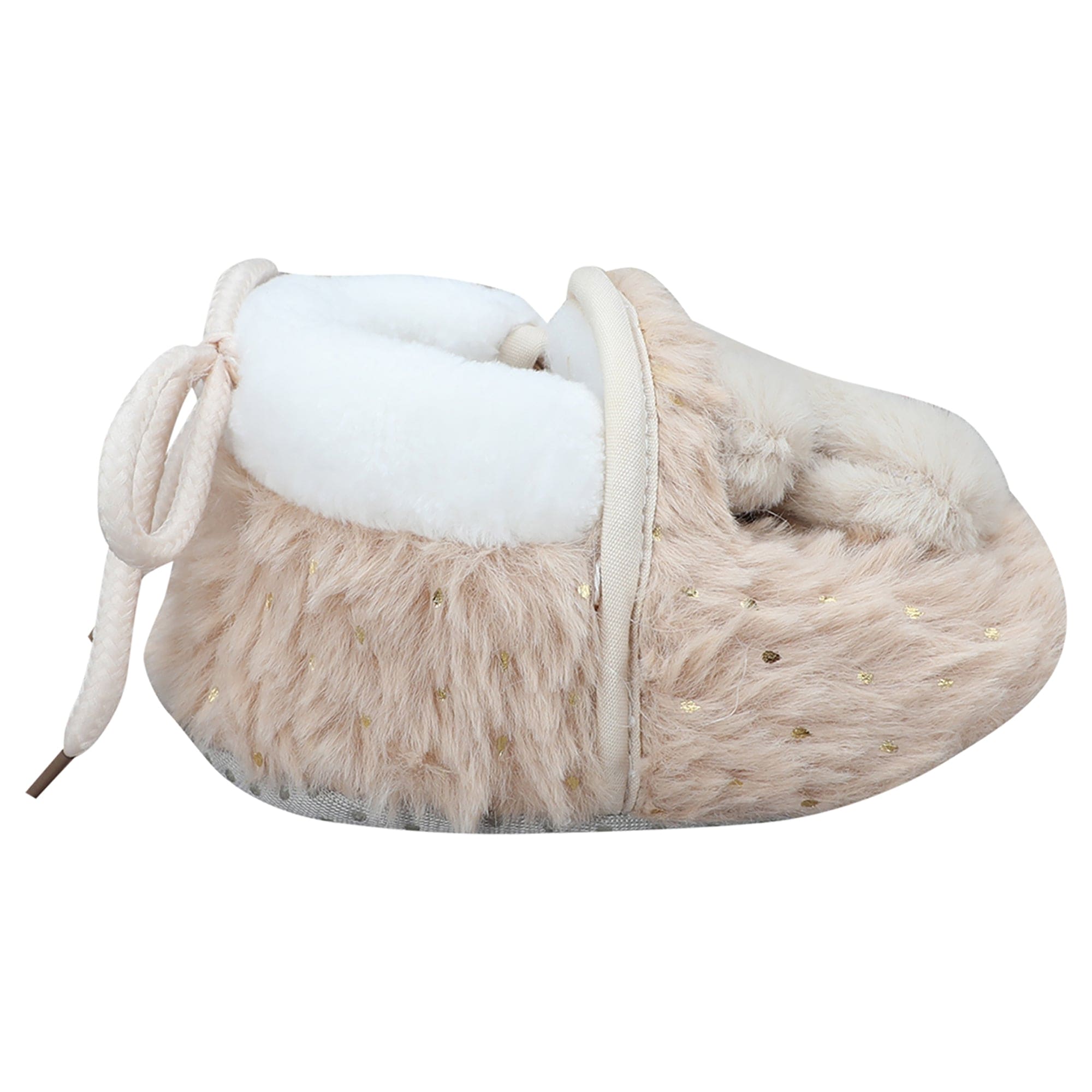 Baby Moo 3D Bunny Soft Slip-On Anti-Skid Plush Warm Booties - Brown