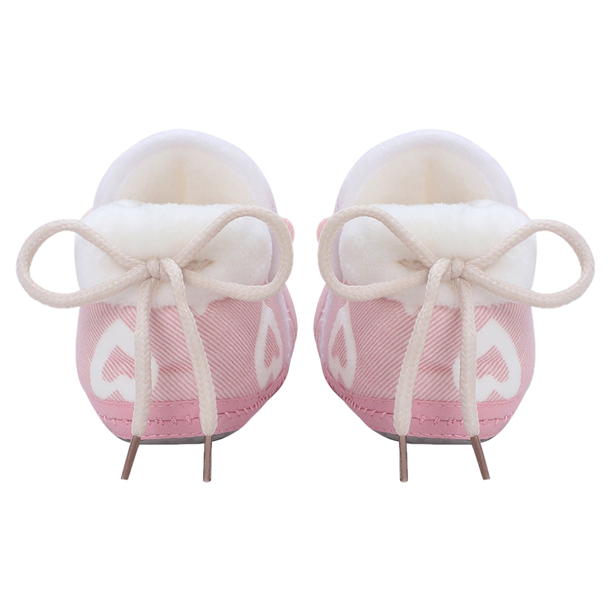 Baby Moo 3D Elephant Soft Slip-On Anti-Skid Plush Warm Booties - Pink