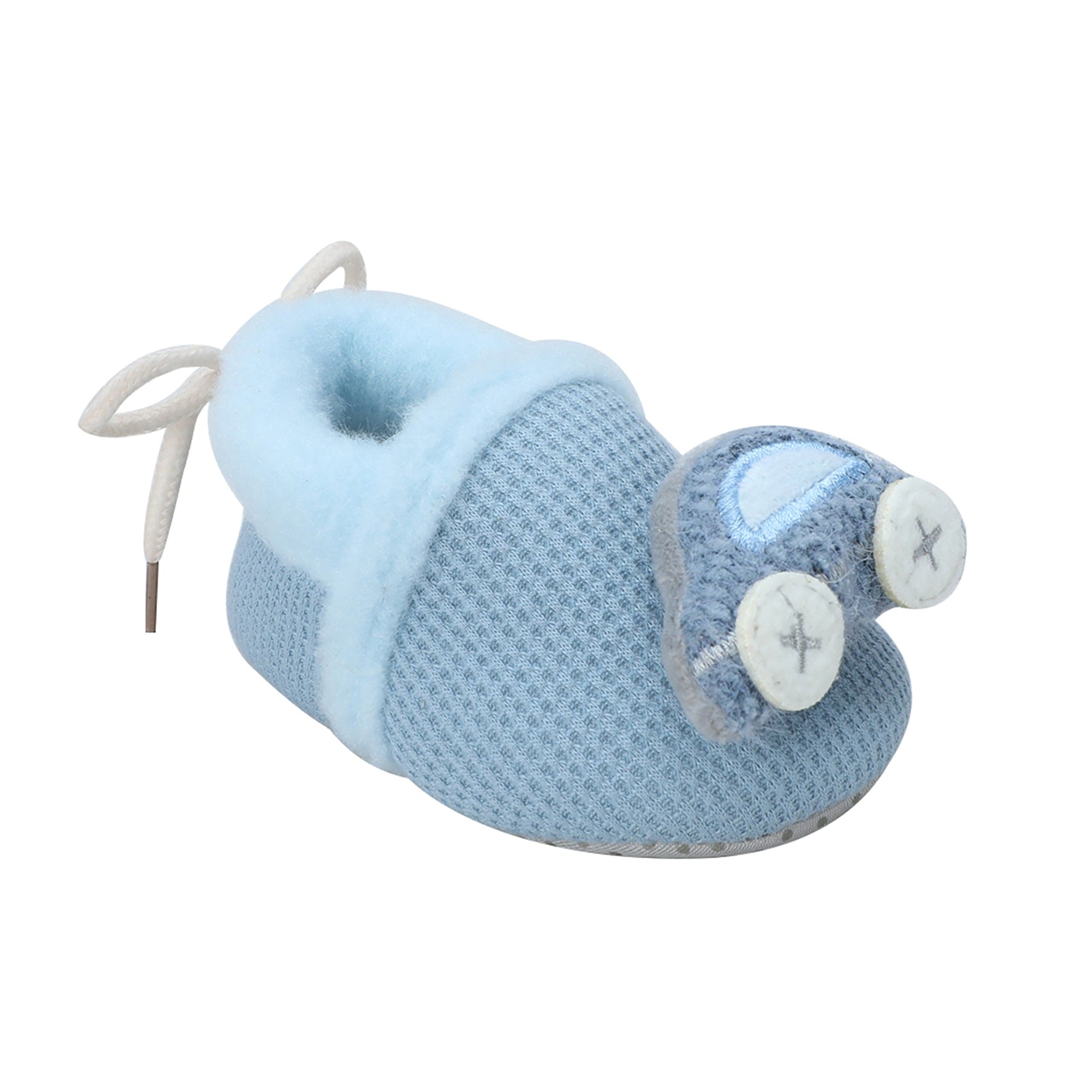 Baby Moo 3D Car Soft Slip-On Anti-Skid Plush Warm Booties - Blue