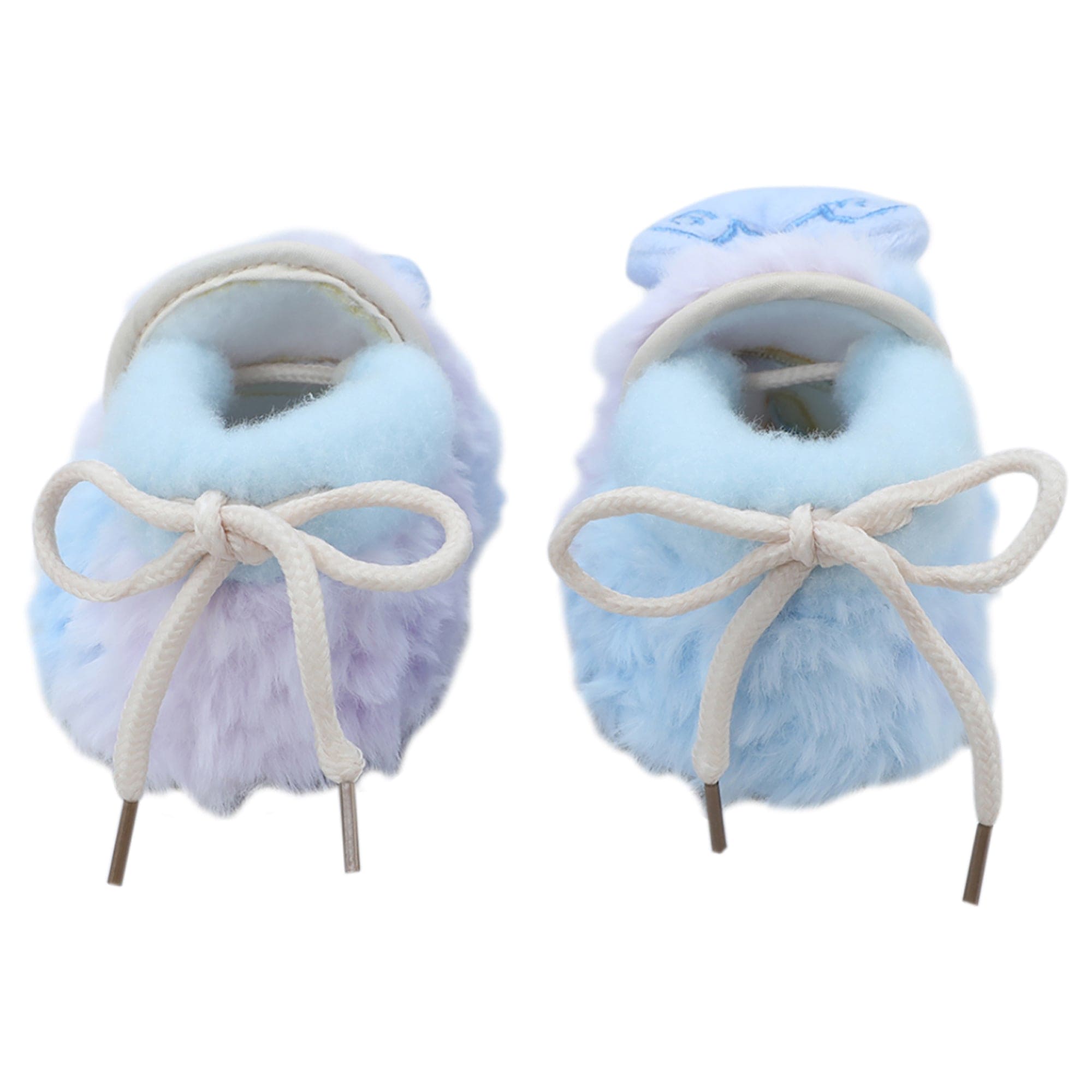 Baby Moo 3D Cute Teddy Soft Slip-On Anti-Skid Plush Warm Booties - Blue