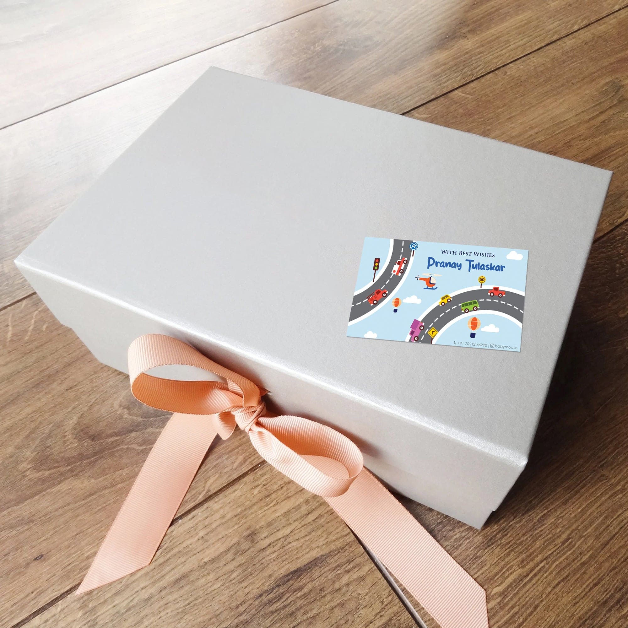 Baby Moo Happy Journey 40 Gift Card Pack Personalised Wish Tags - Multicolour