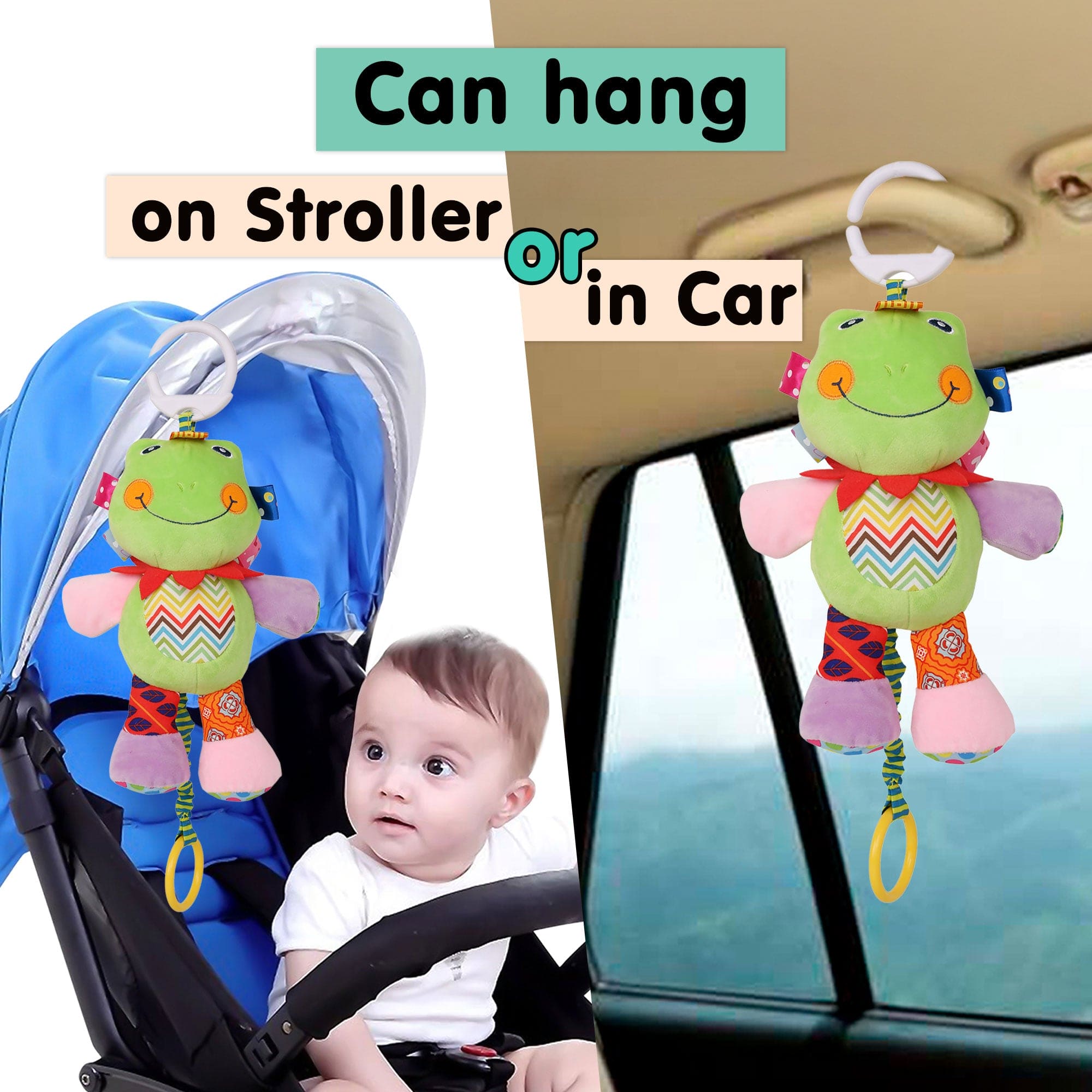 Frog Green Pulling Toy