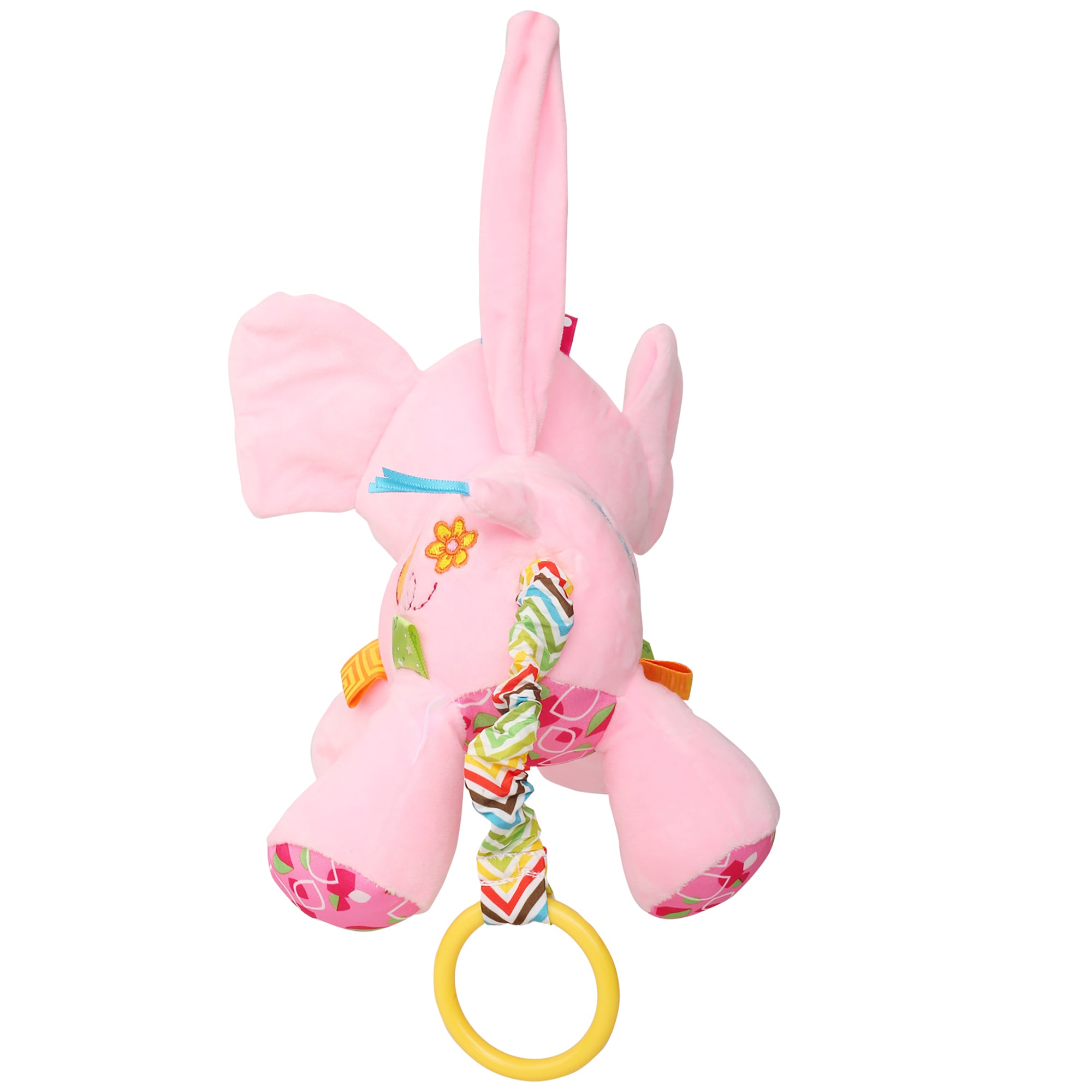 Pretty Elephant Pink Hanging Pulling Toy