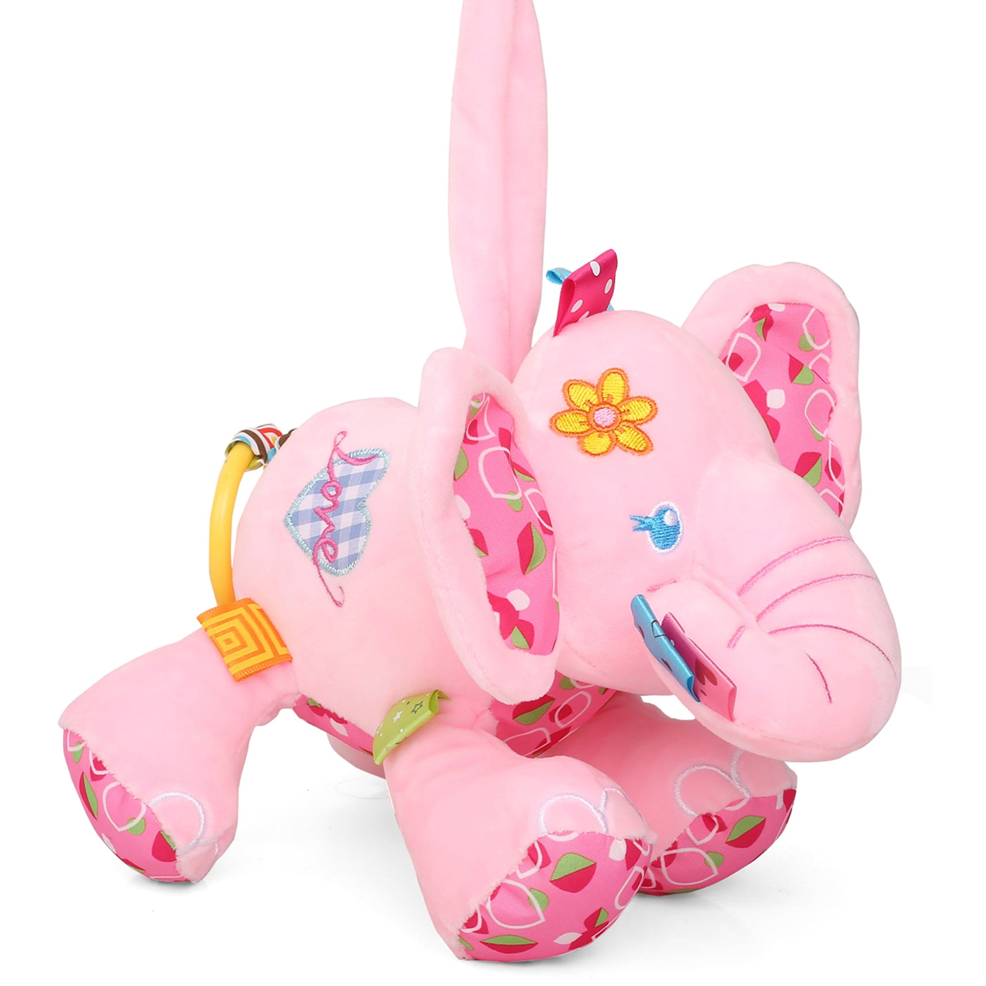 Pretty Elephant Pink Hanging Pulling Toy