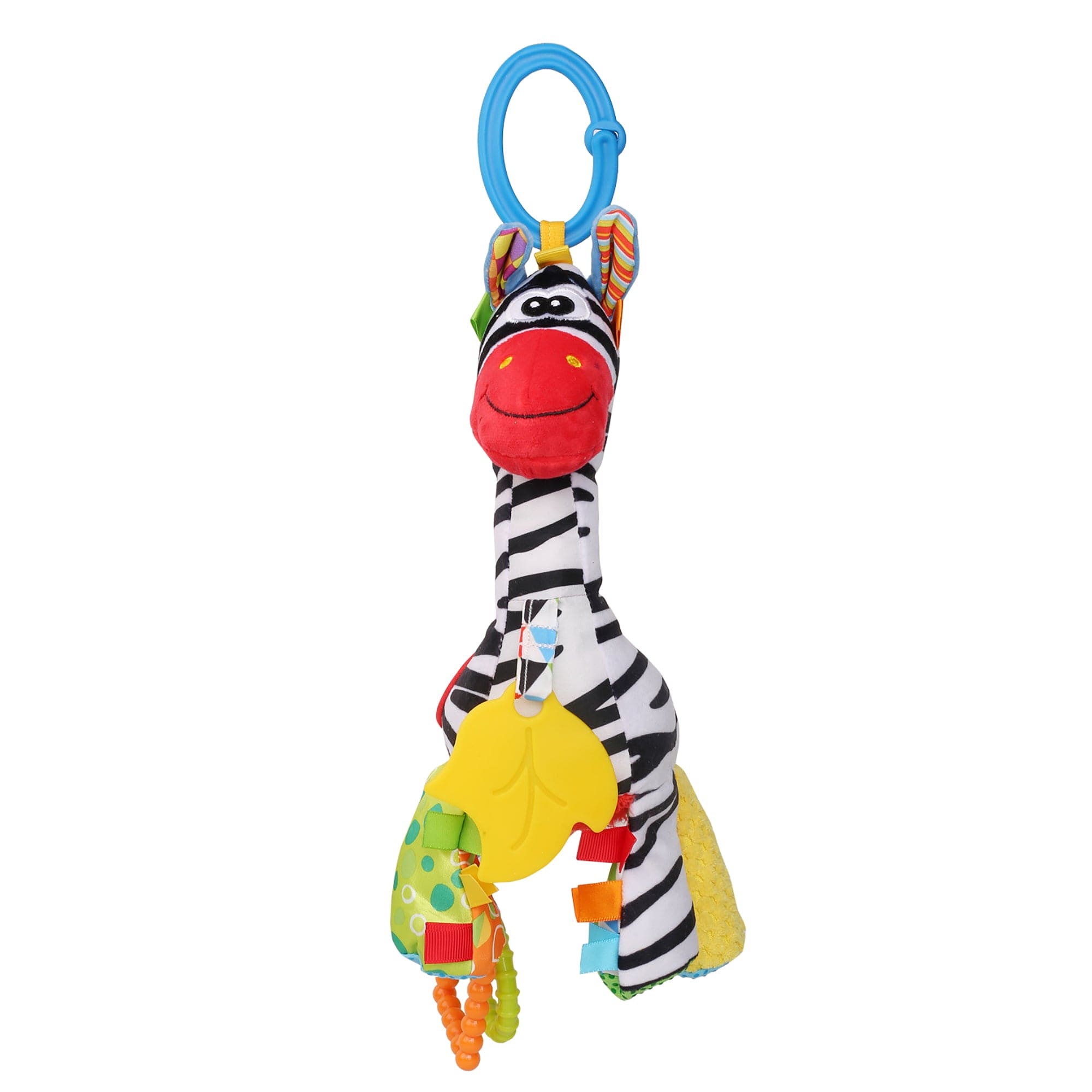 Zebra Multicolour Hanging Pulling Toy With Teether