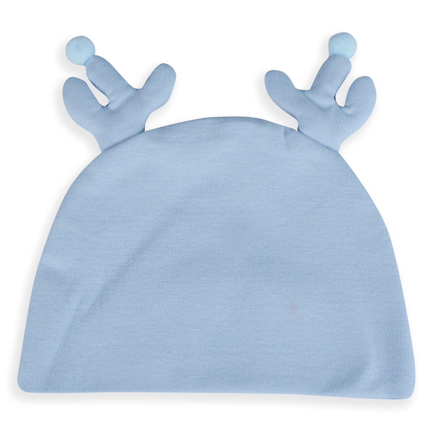 Baby Moo Deer Antler Soft Cotton Cap - Blue - Baby Moo