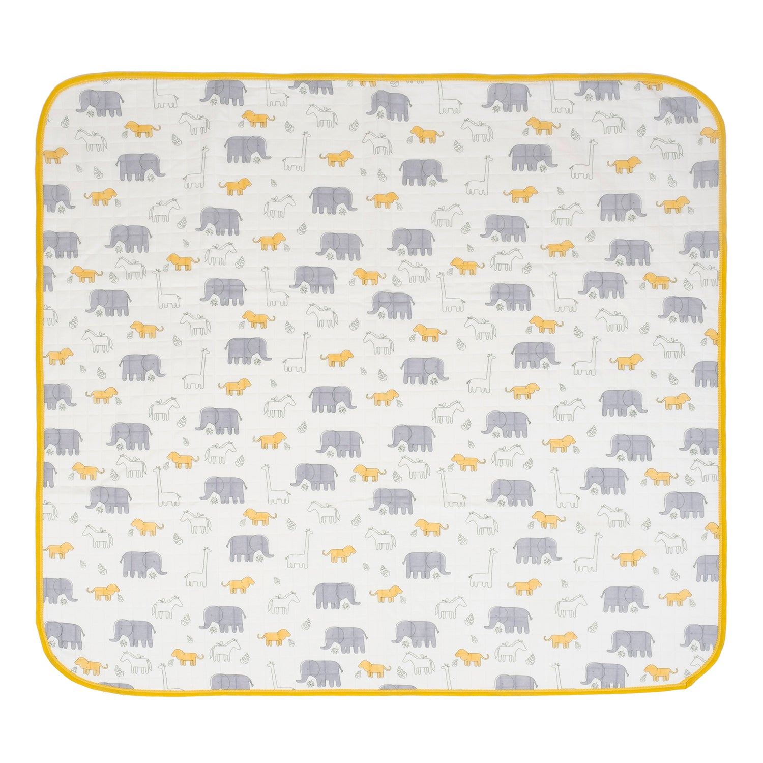Baby Moo Animal Tale Soft Warm Hooded Wrapper - Mustard